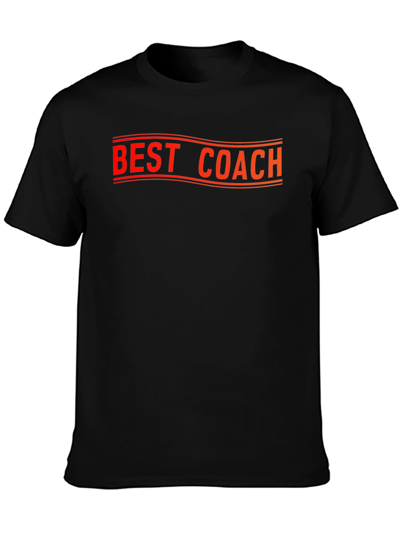 Best Coach Graphic Tee - Black Cotton T-Shirt