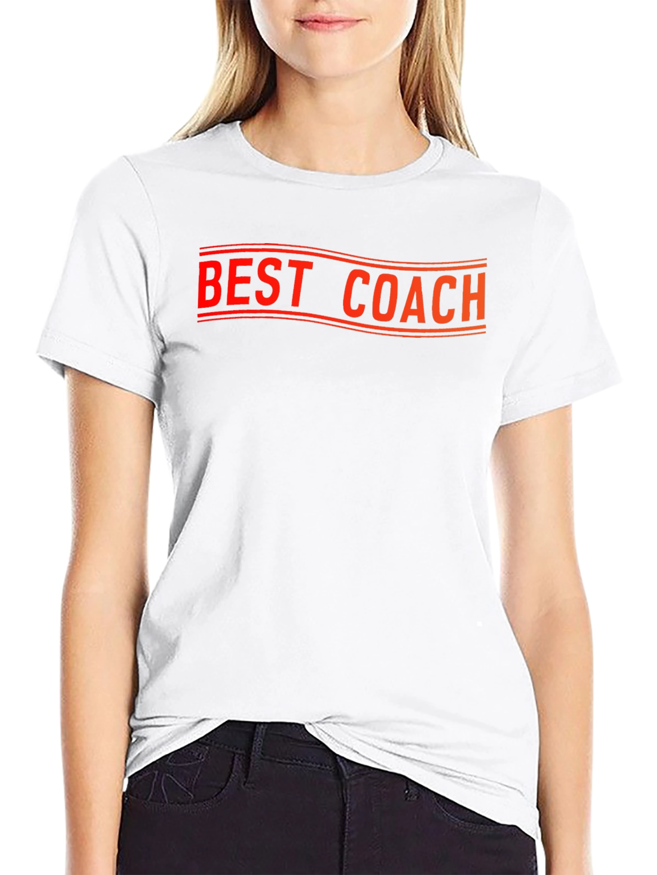 Best Coach Graphic Tee - Black Cotton T-Shirt