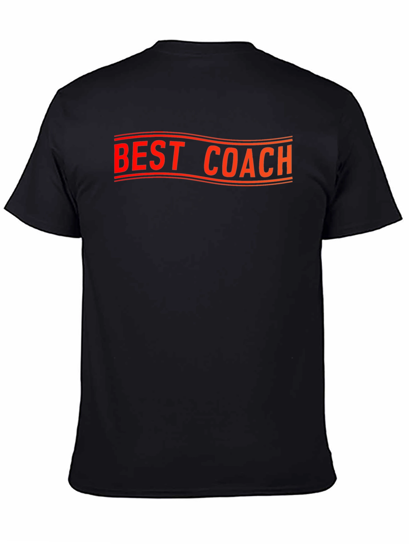 Best Coach Graphic Tee - Black Cotton T-Shirt