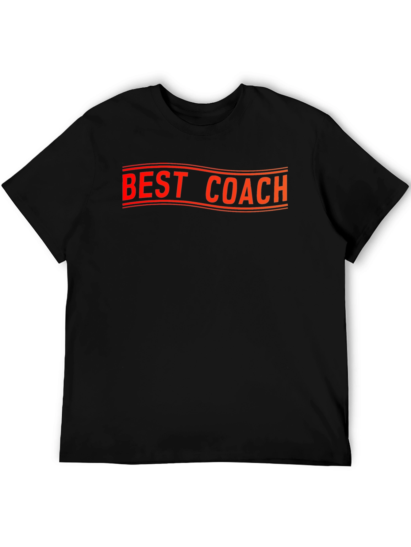 Best Coach Graphic Tee - Black Cotton T-Shirt