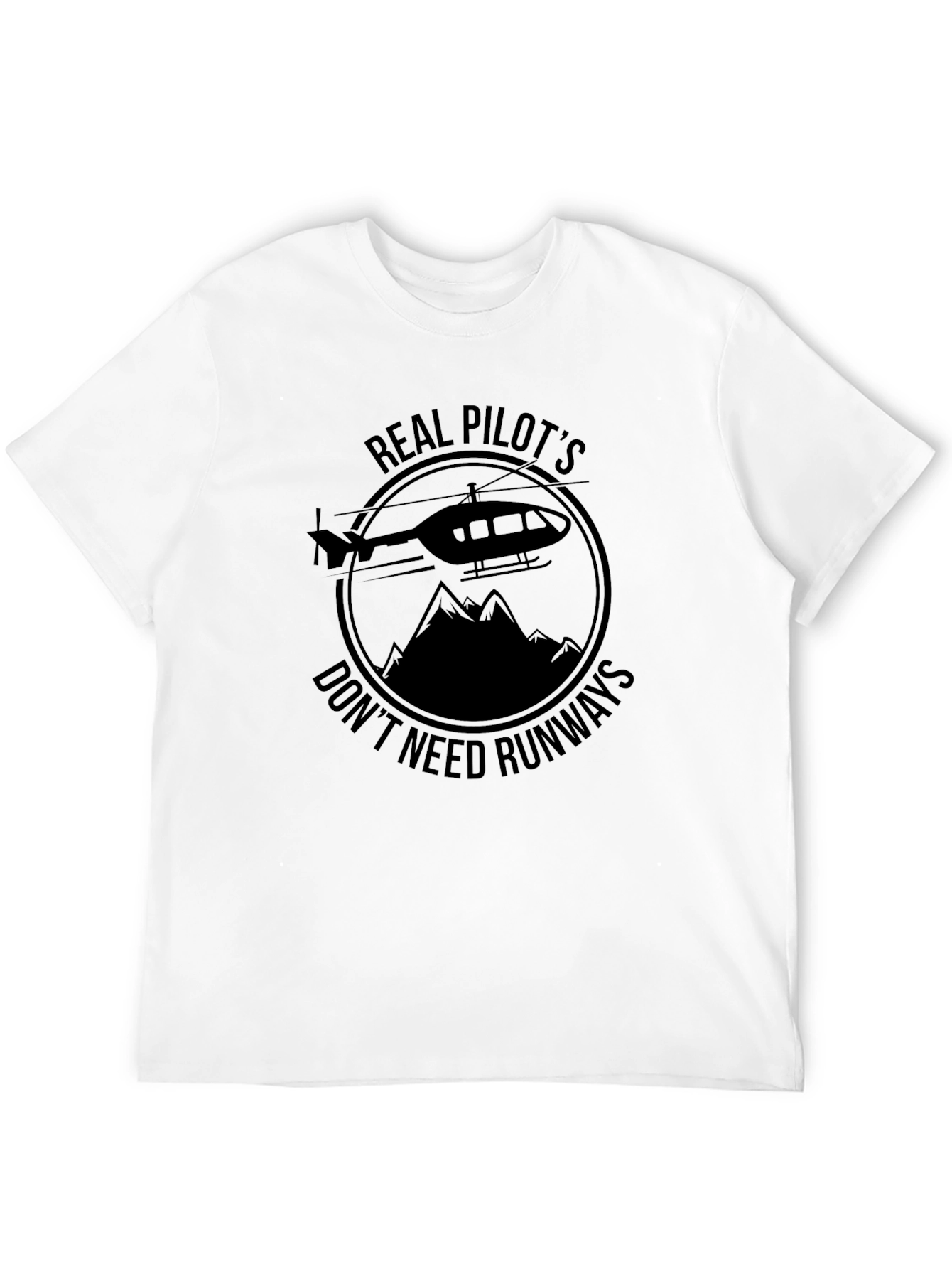 Real Pilots Helicopter Graphic Tee