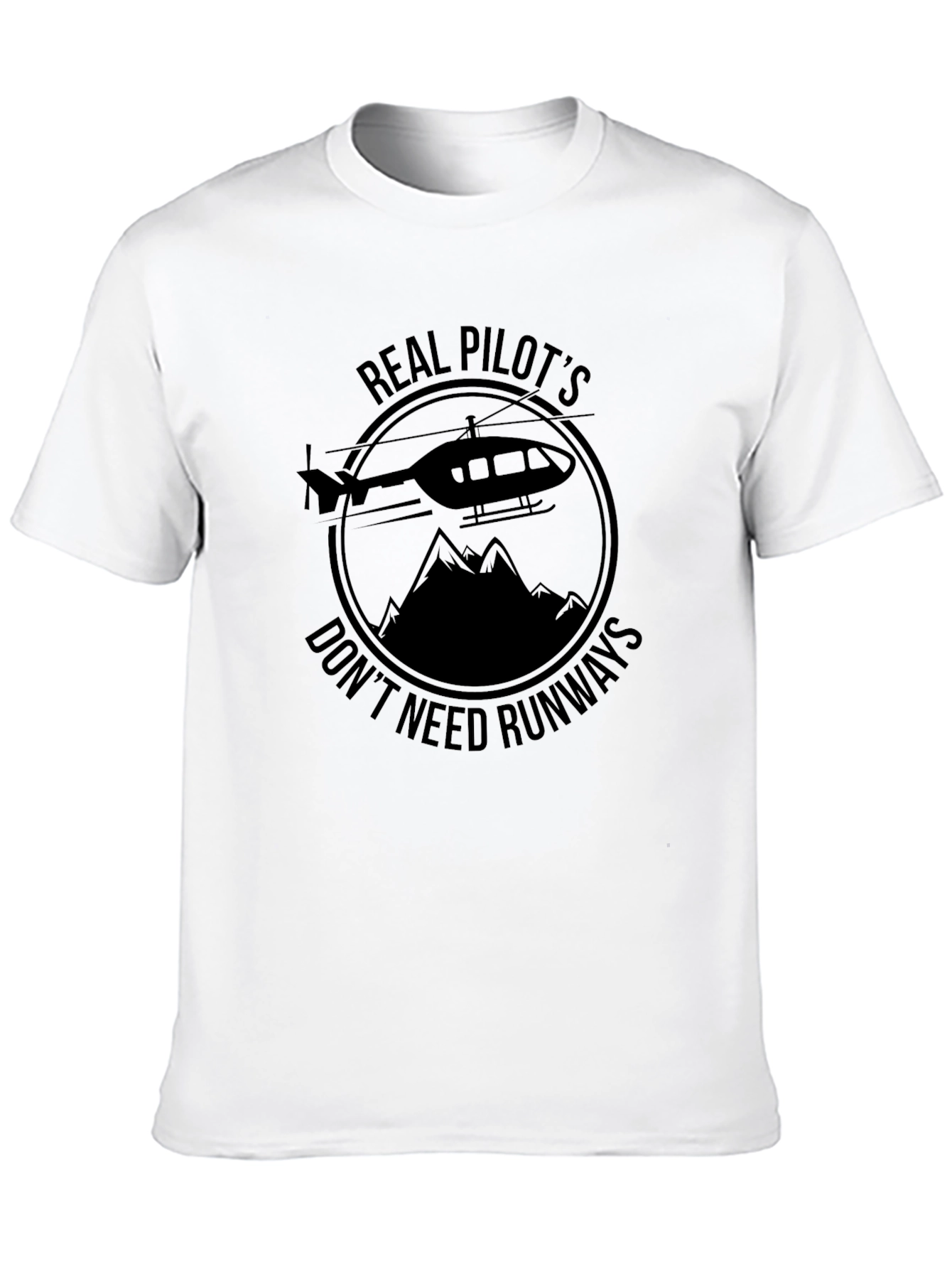 Real Pilots Helicopter Graphic Tee
