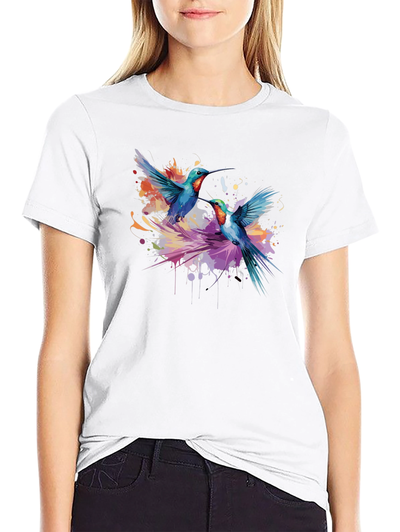 Hummingbird Splash Graphic Tee