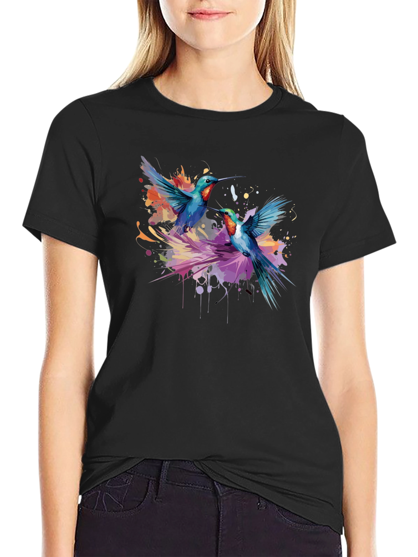 Hummingbird Splash Graphic Tee