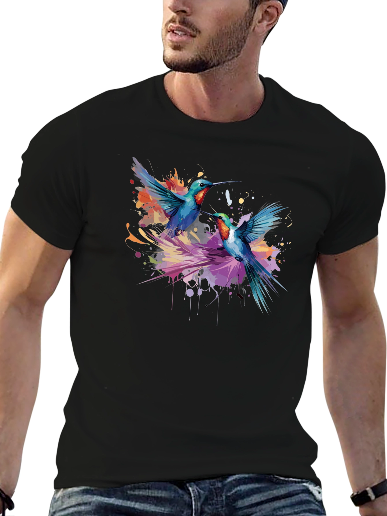 Hummingbird Splash Graphic Tee