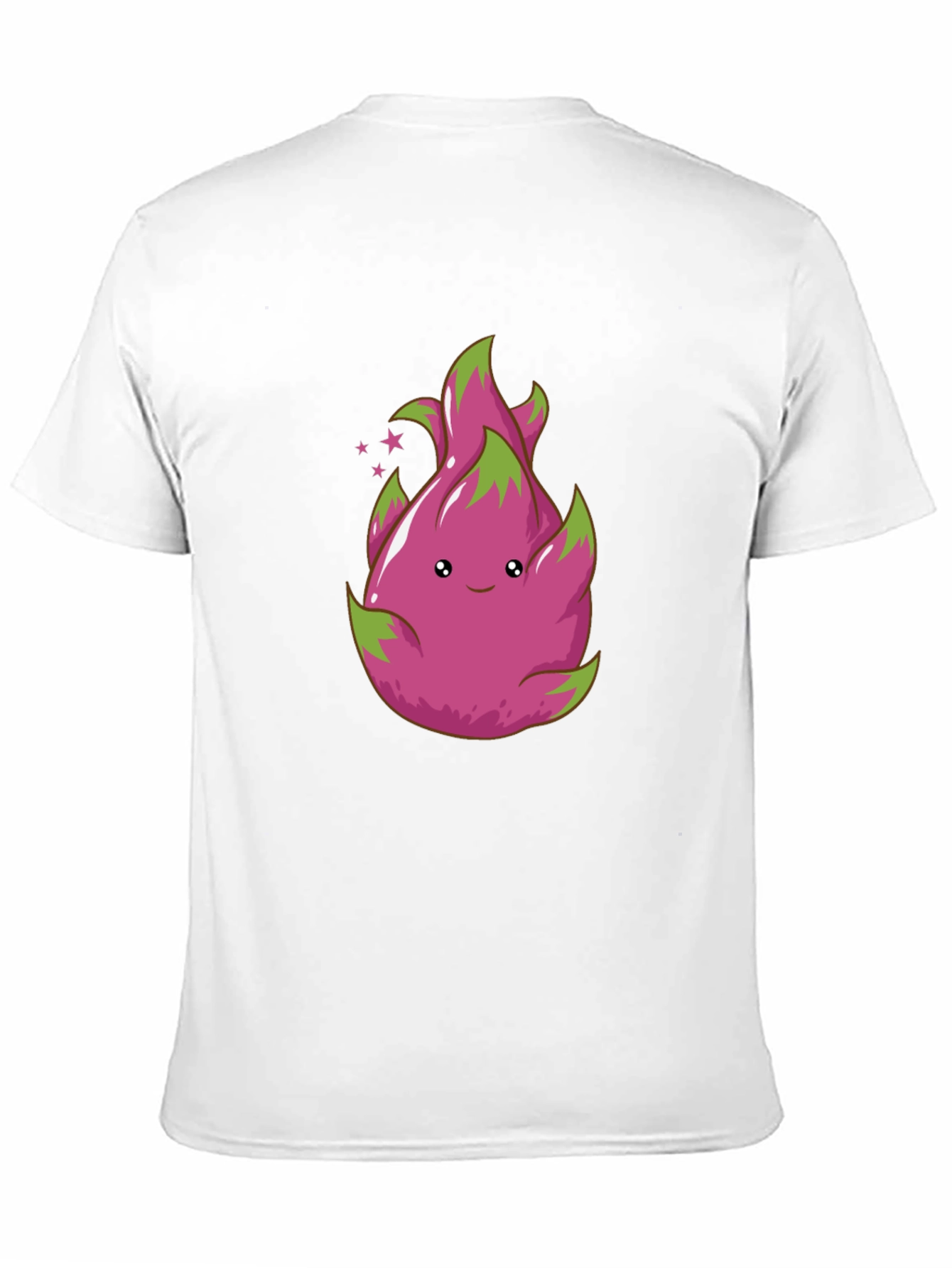 Cute Dragon Fruit Graphic Tee - Black T-Shirt