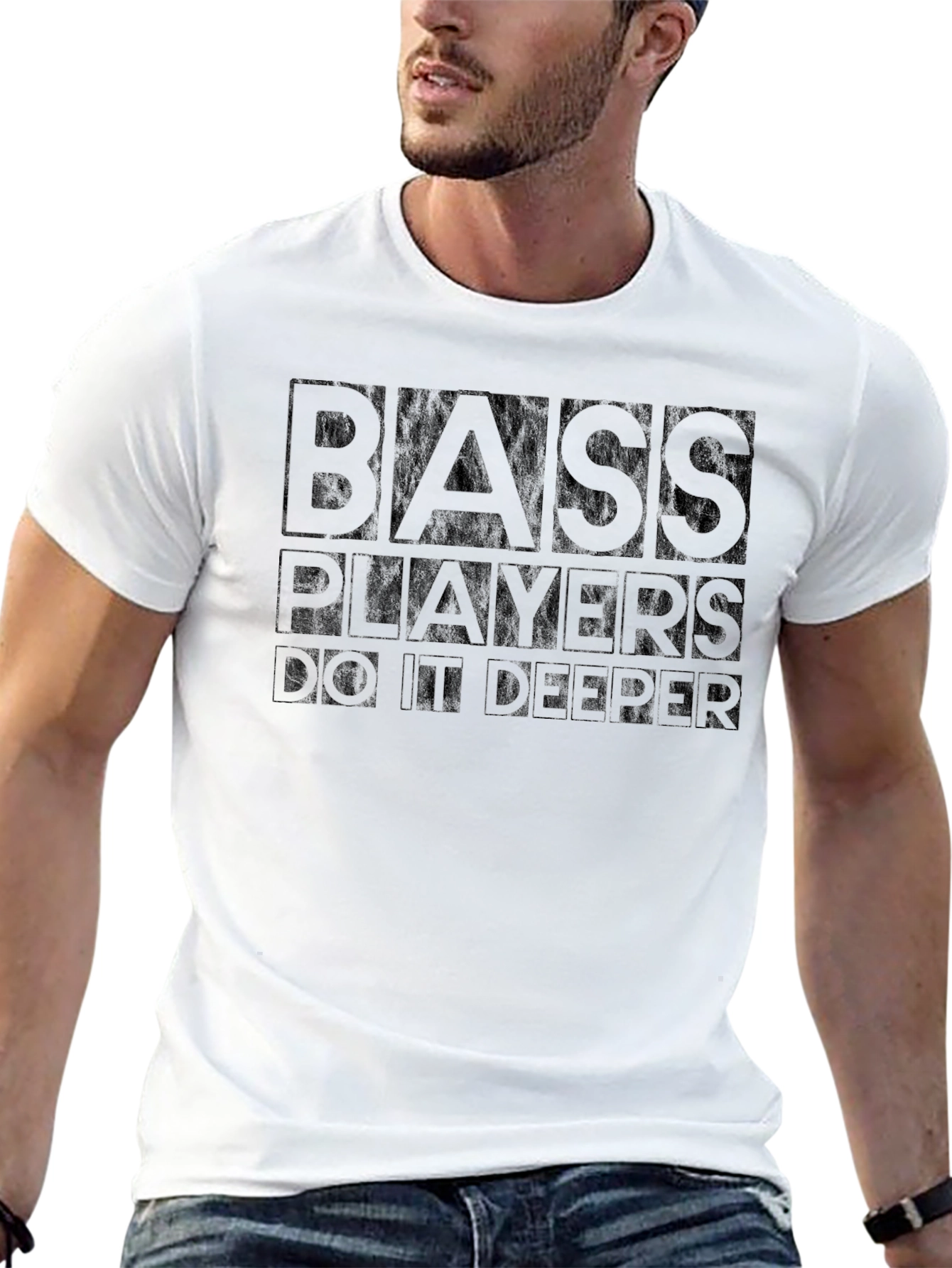 Bass Players Do It Deeper Graphic Tee