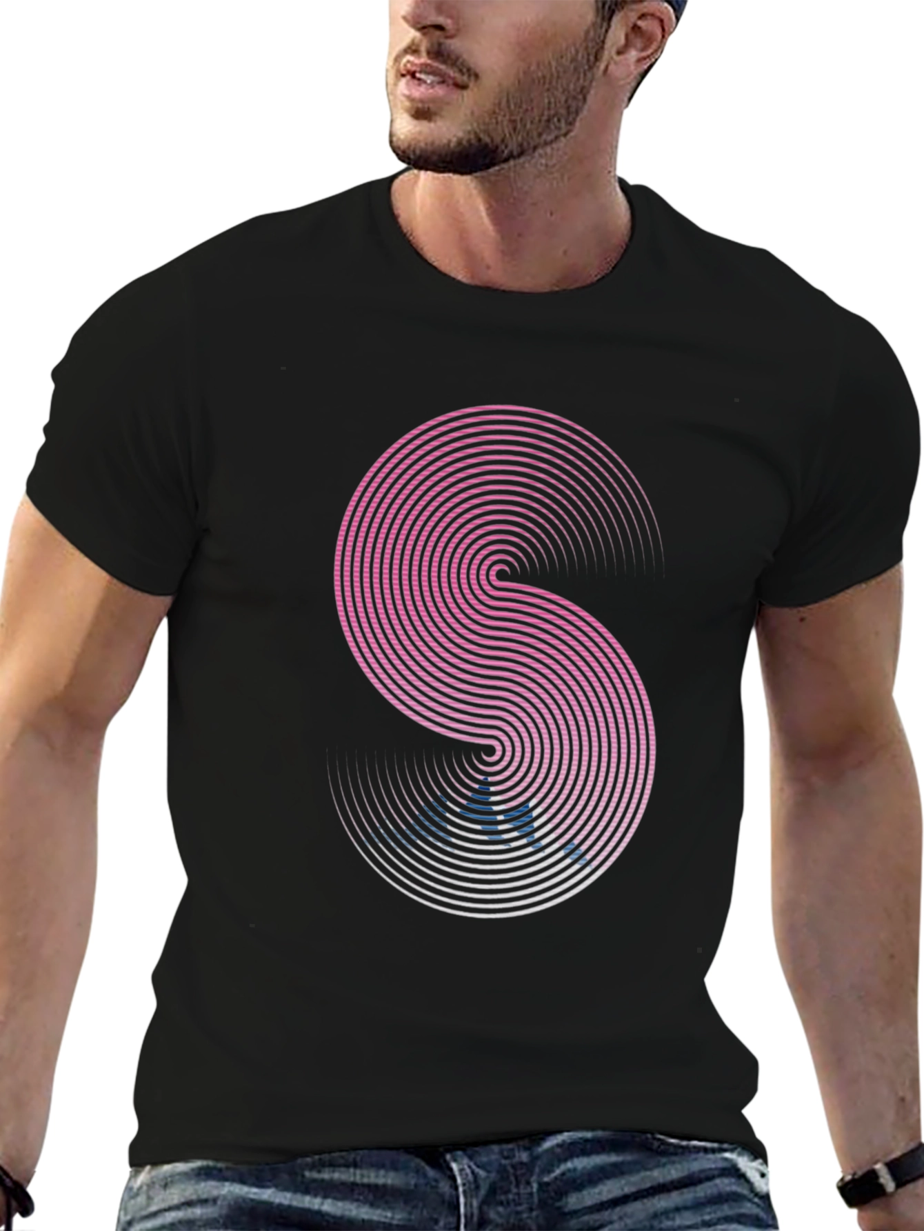 Modern Geometric S Graphic T-Shirt