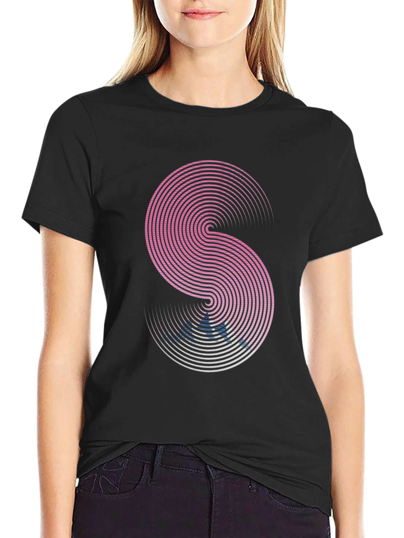 Modern Geometric S Graphic T-Shirt
