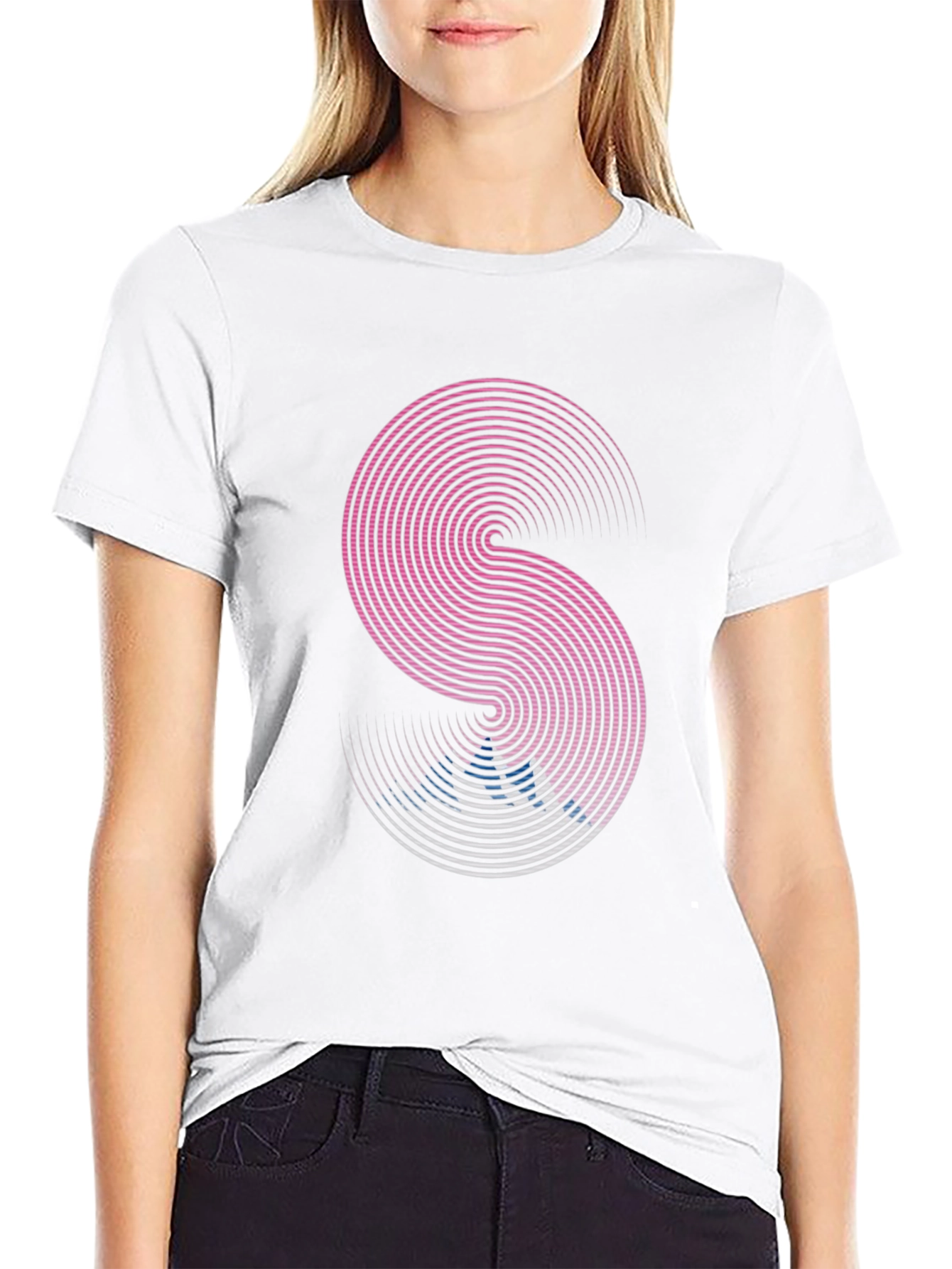 Modern Geometric S Graphic T-Shirt