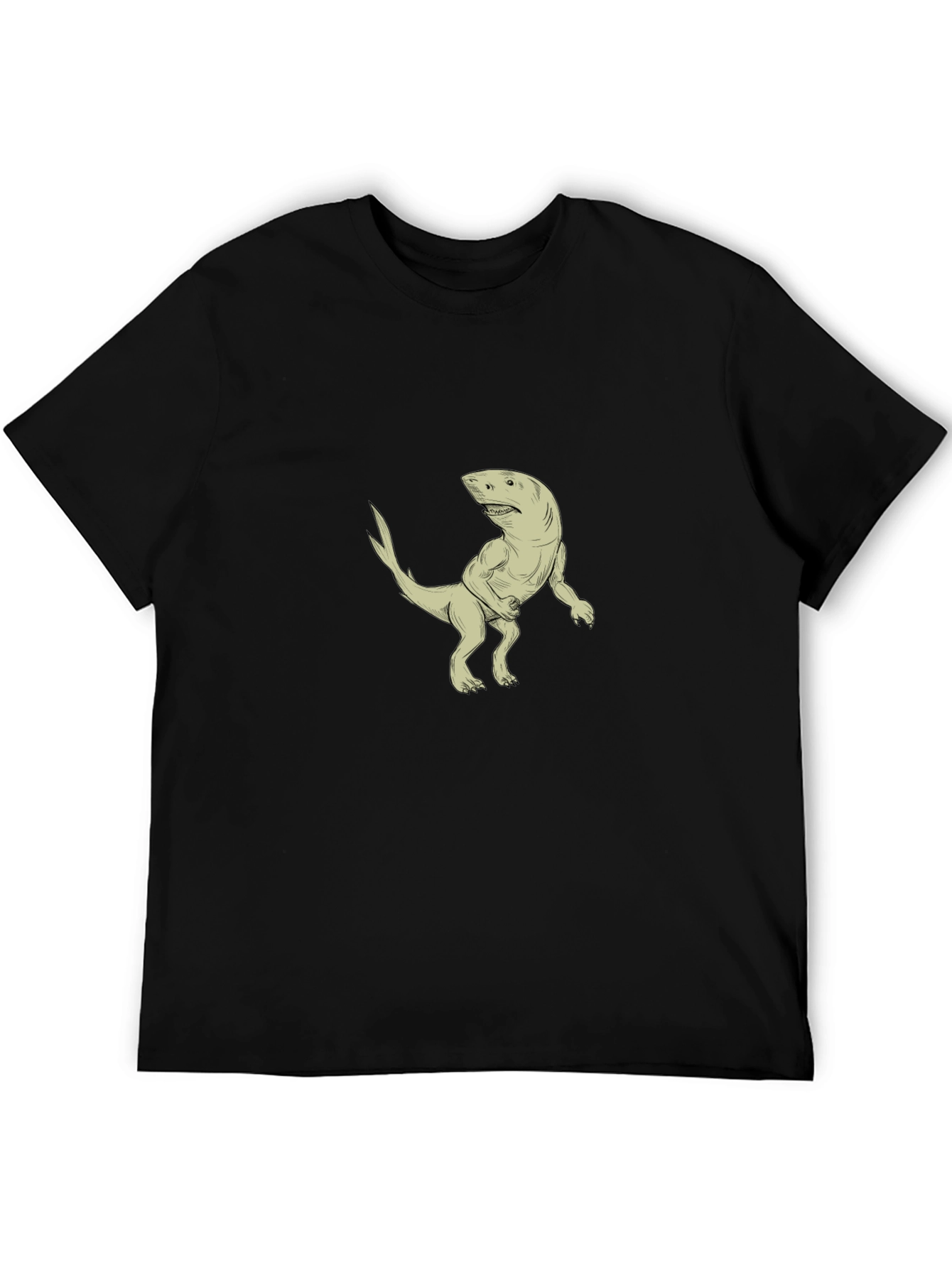Shark-Rex Hybrid Graphic T-Shirt - Black