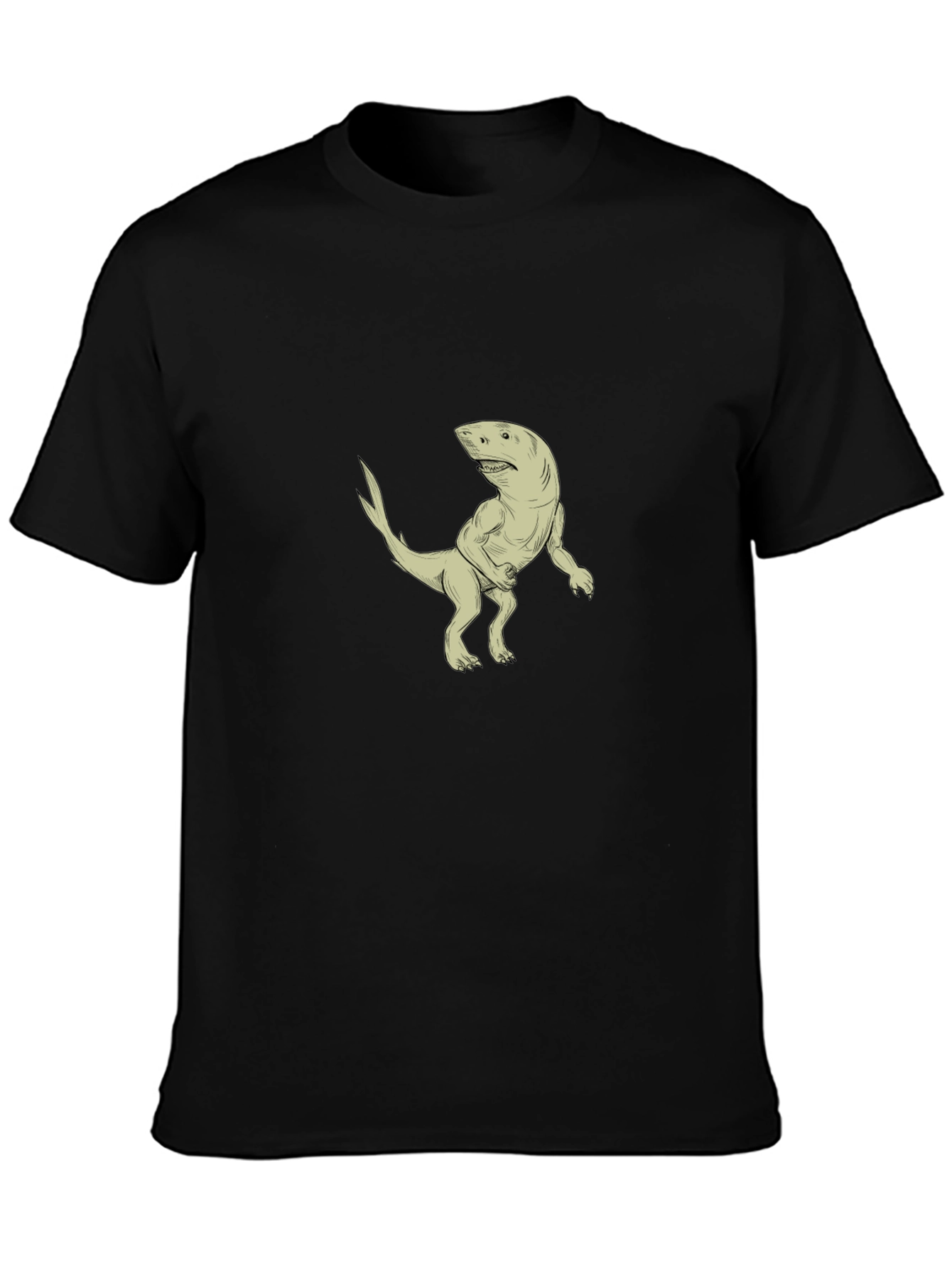 Shark-Rex Hybrid Graphic T-Shirt - Black
