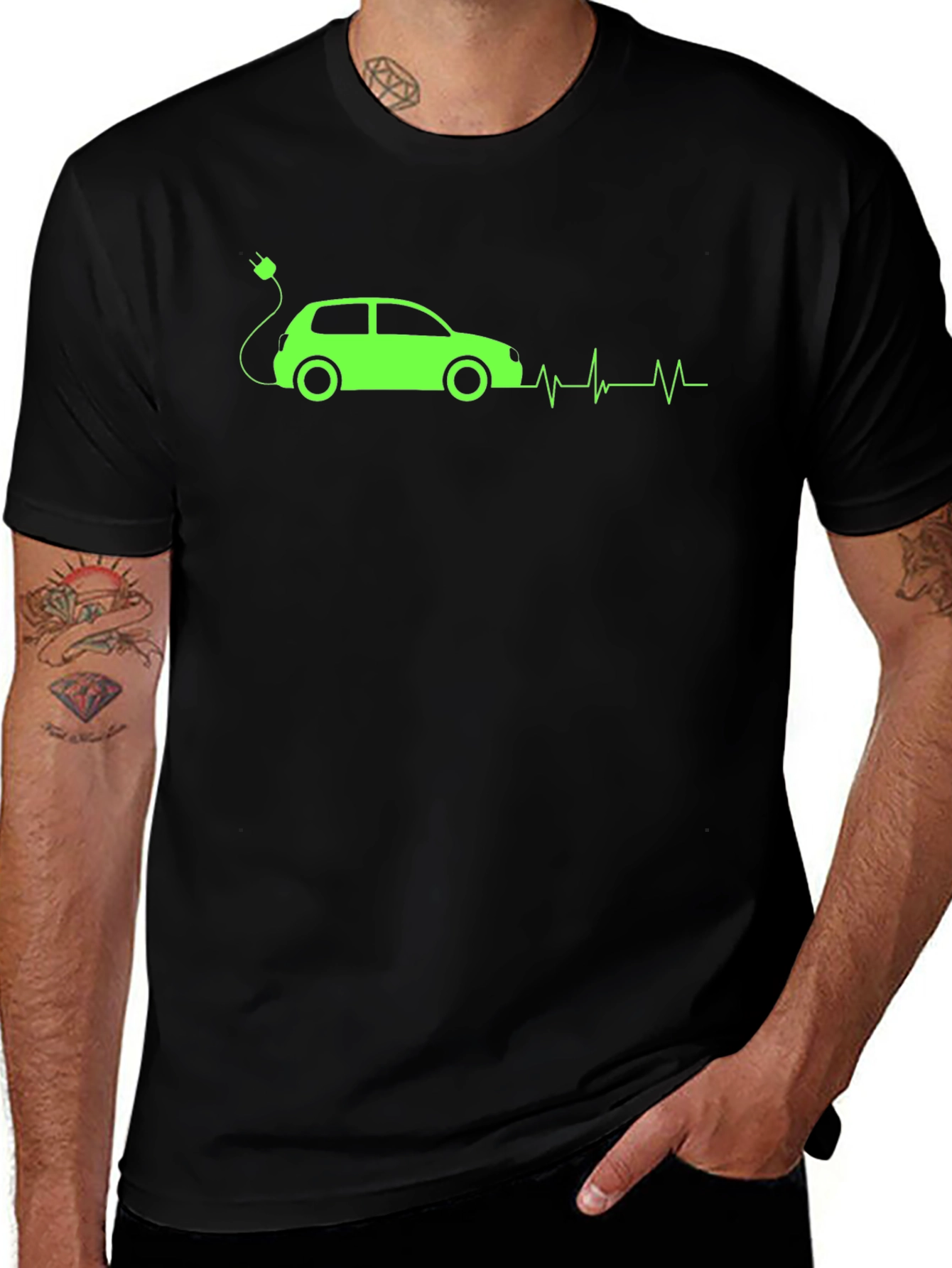 Electric Car Heartbeat T-Shirt
