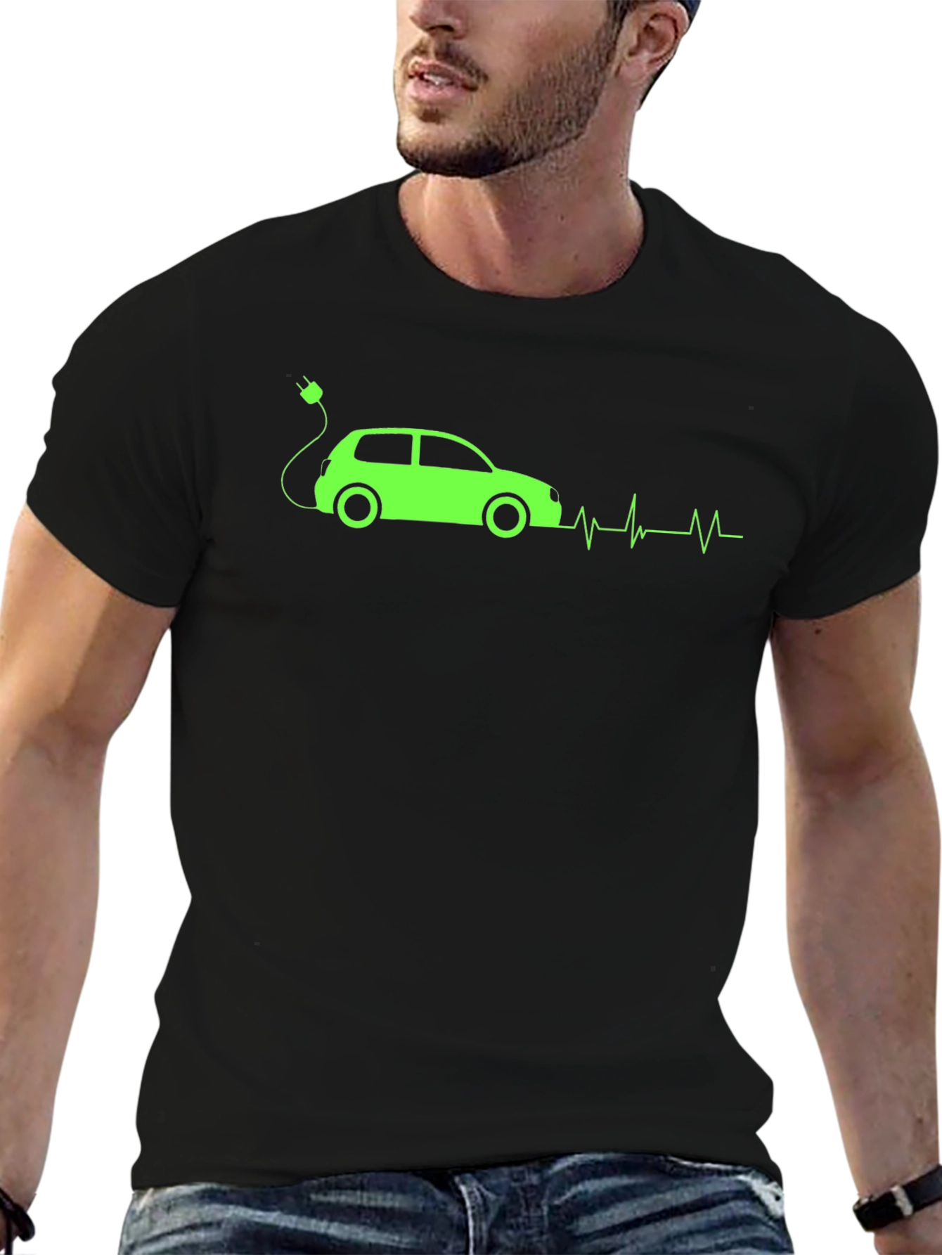 Electric Car Heartbeat T-Shirt
