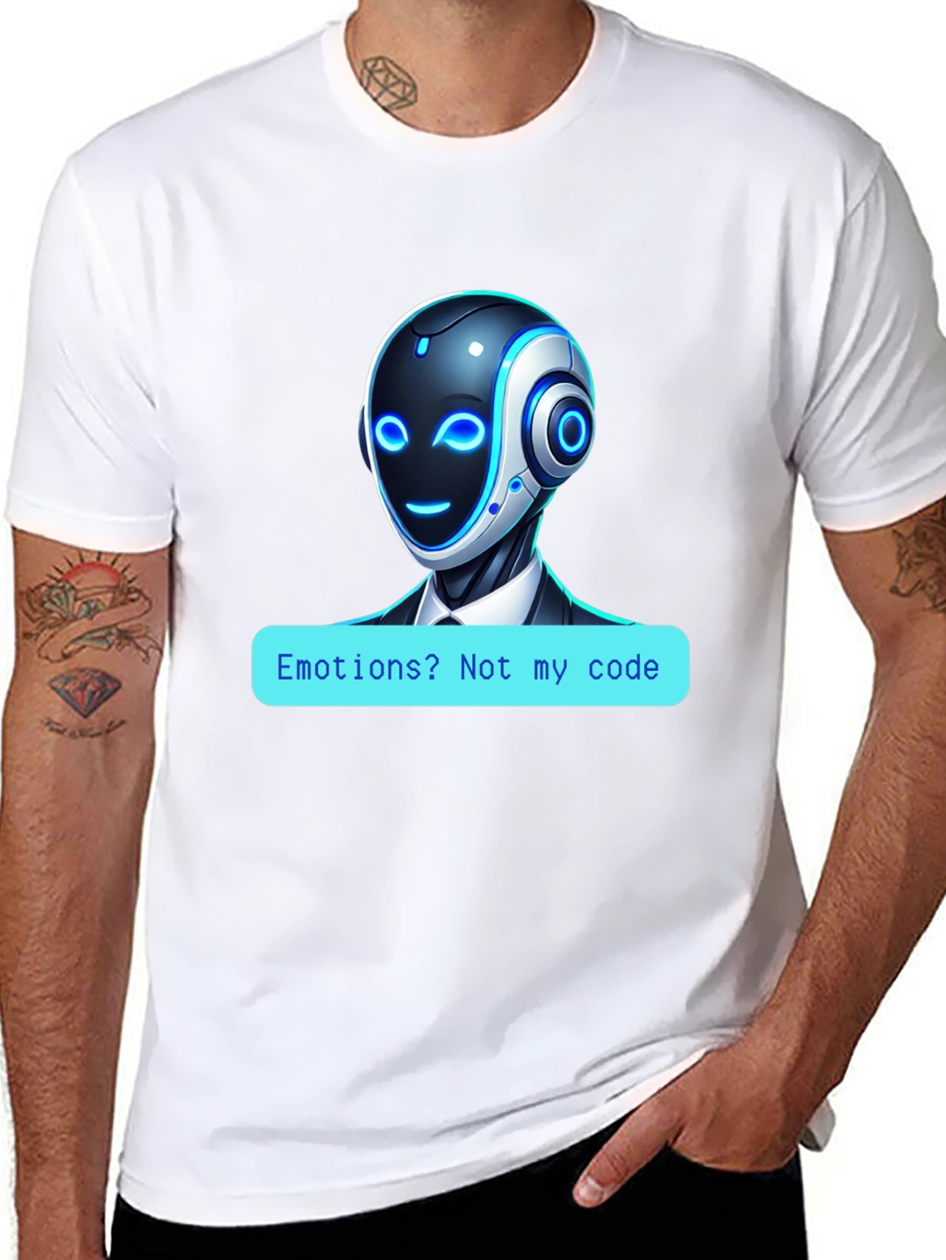 Robot Code T-Shirt - No Emotions!