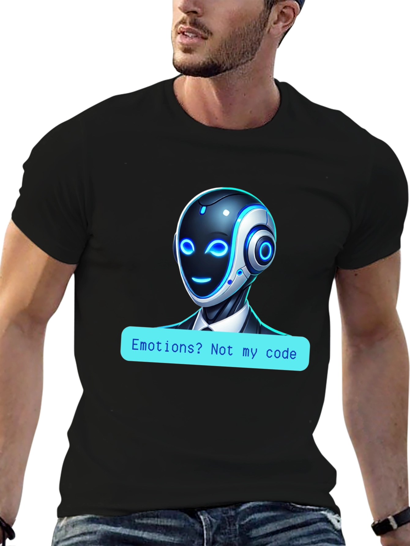 Robot Code T-Shirt - No Emotions!