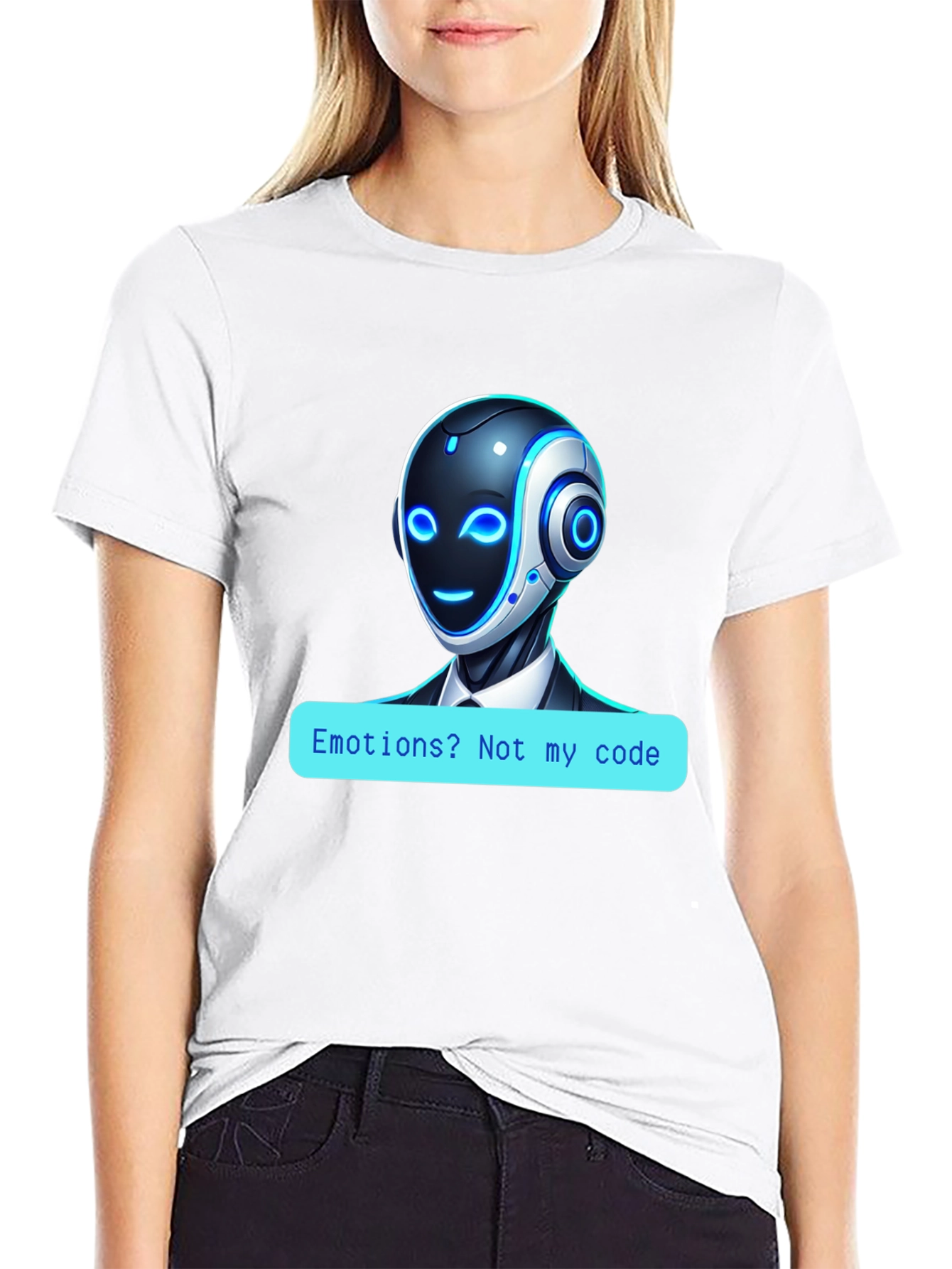 Robot Code T-Shirt - No Emotions!