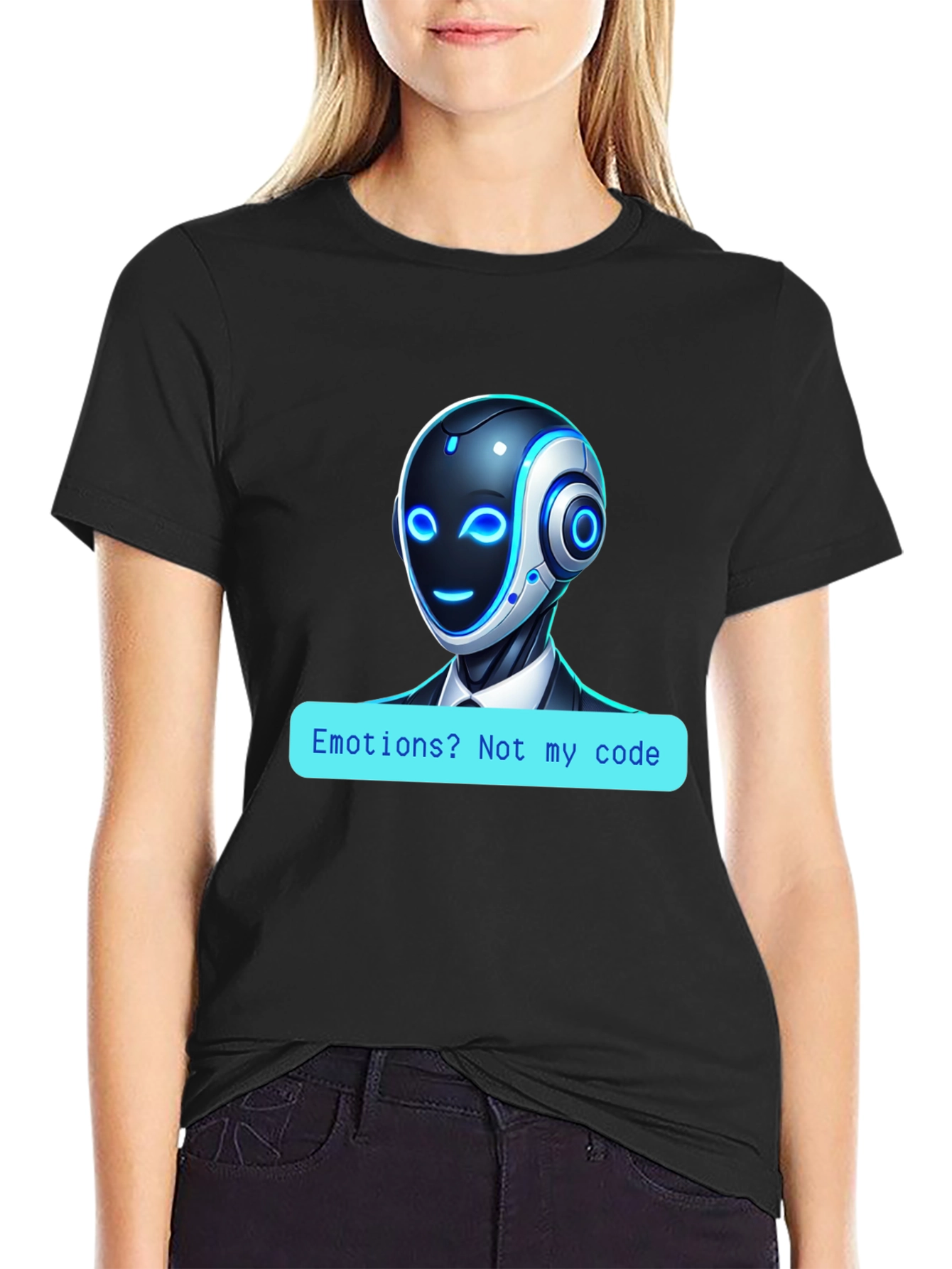 Robot Code T-Shirt - No Emotions!