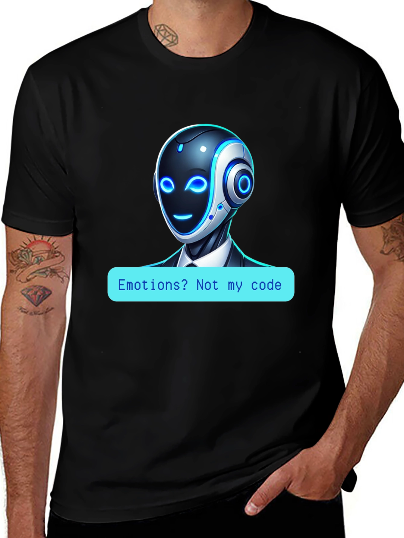 Robot Code T-Shirt - No Emotions!