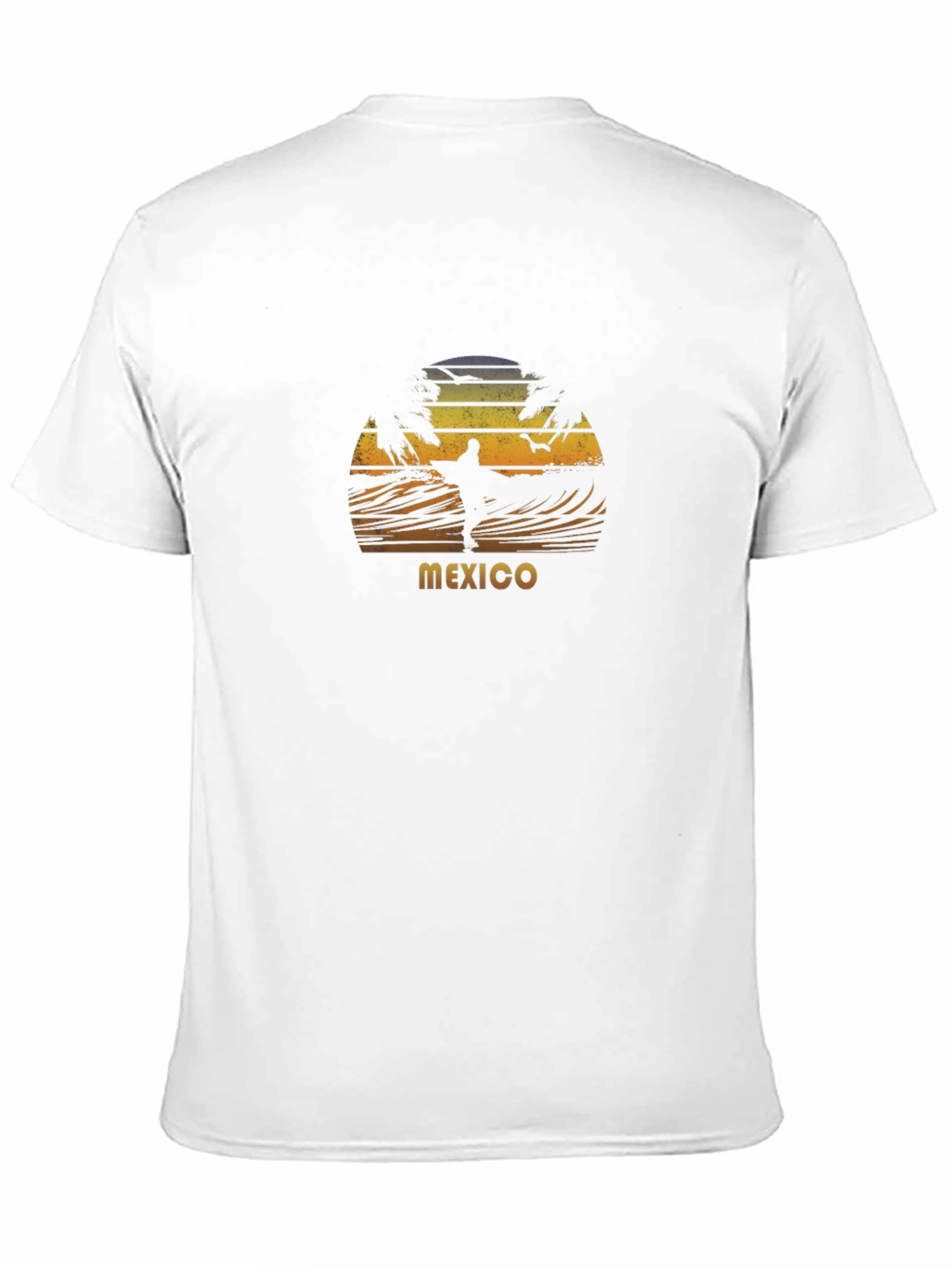 Mexico Surfing Sunset Graphic T-Shirt