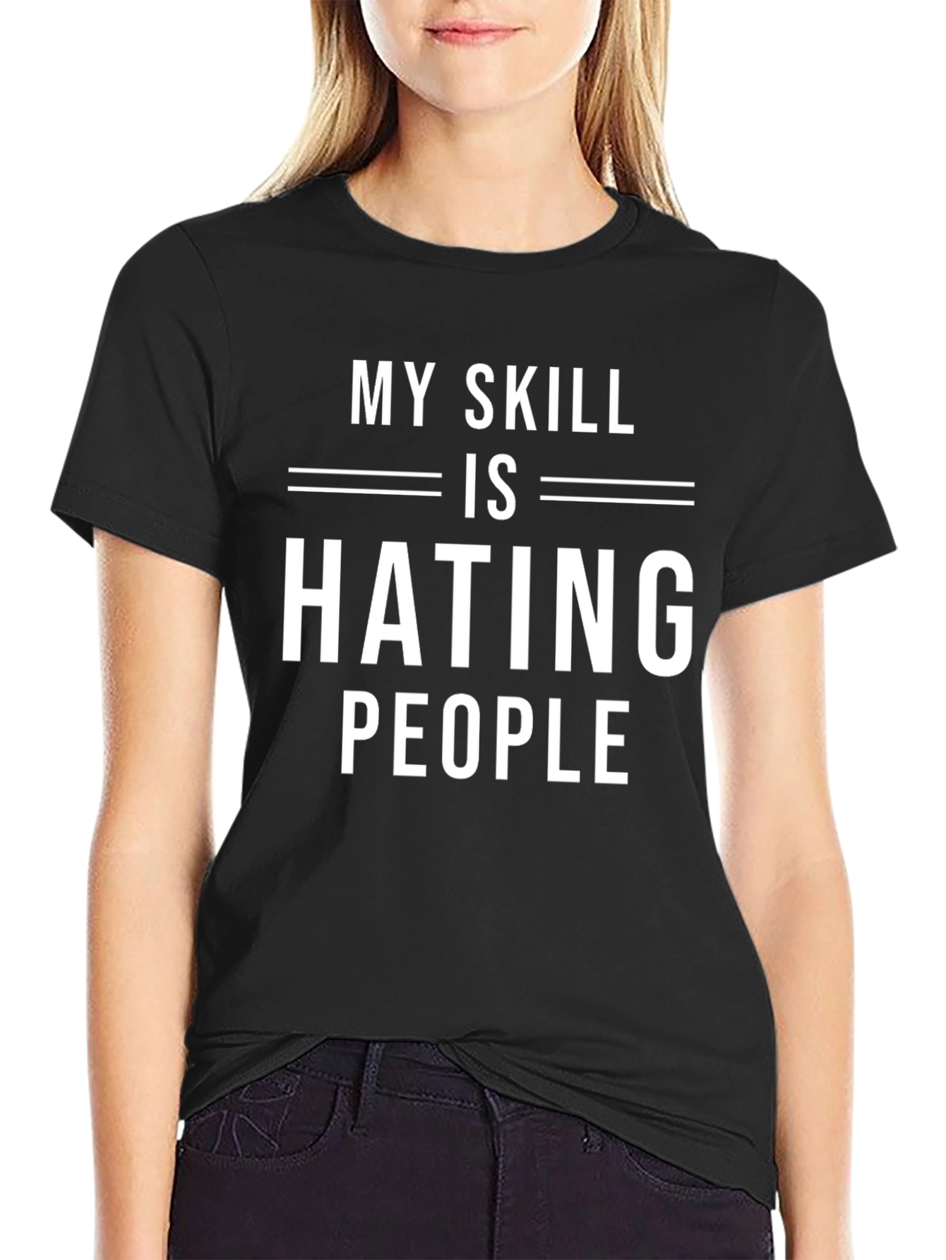 My Skill is Hating People Funny Graphic Tee
