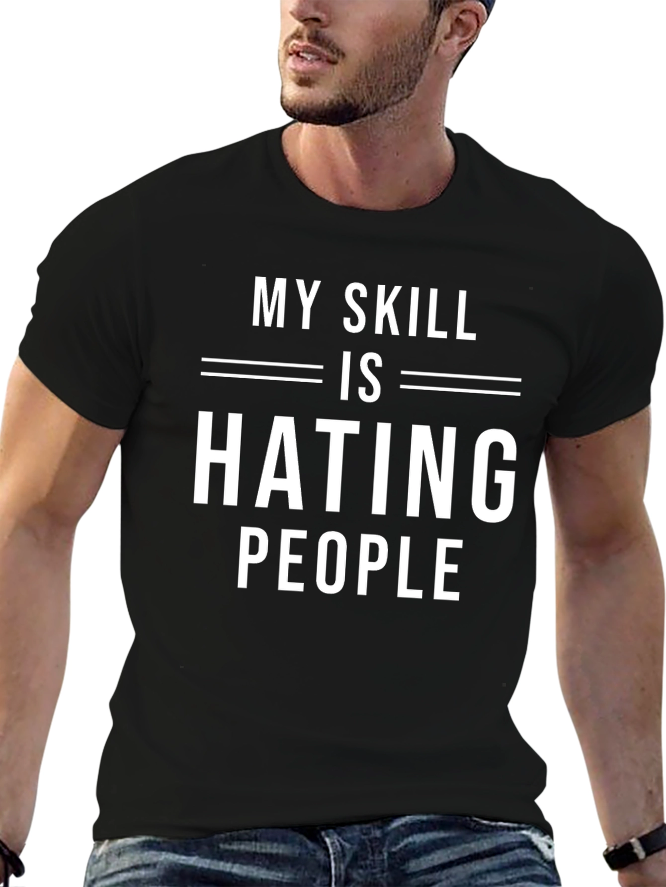 My Skill is Hating People Funny Graphic Tee