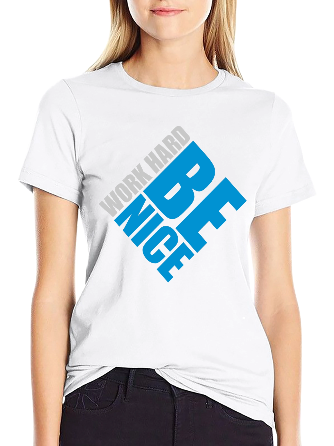 Work Hard Be Nice Black T-Shirt