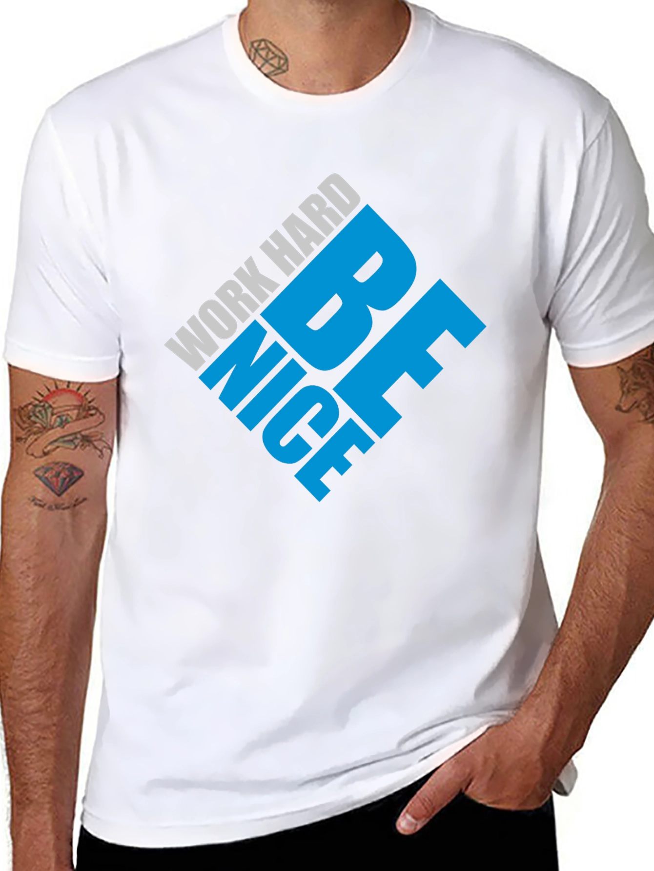 Work Hard Be Nice Black T-Shirt