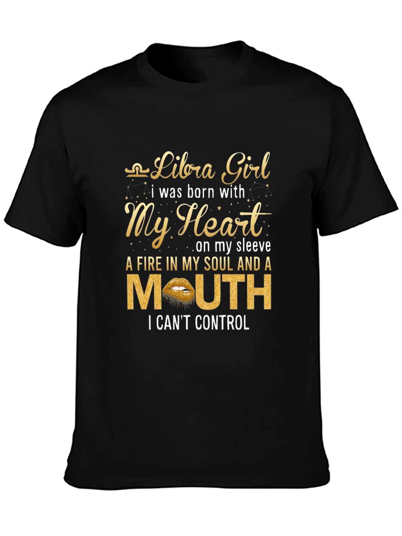 Libra Girl Graphic T-Shirt - Zodiac Birthday Gift