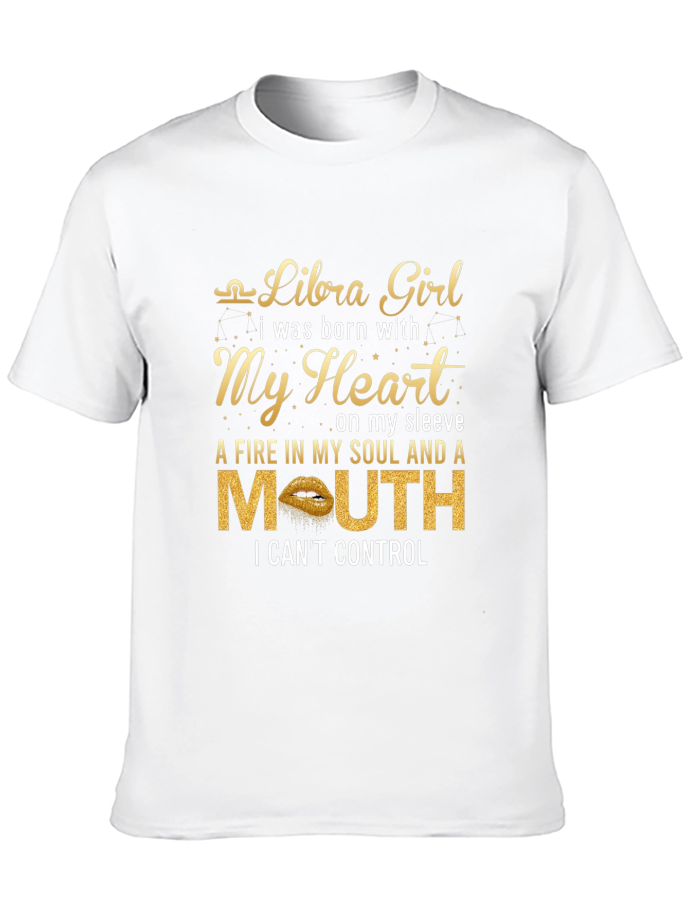Libra Girl Graphic T-Shirt - Zodiac Birthday Gift