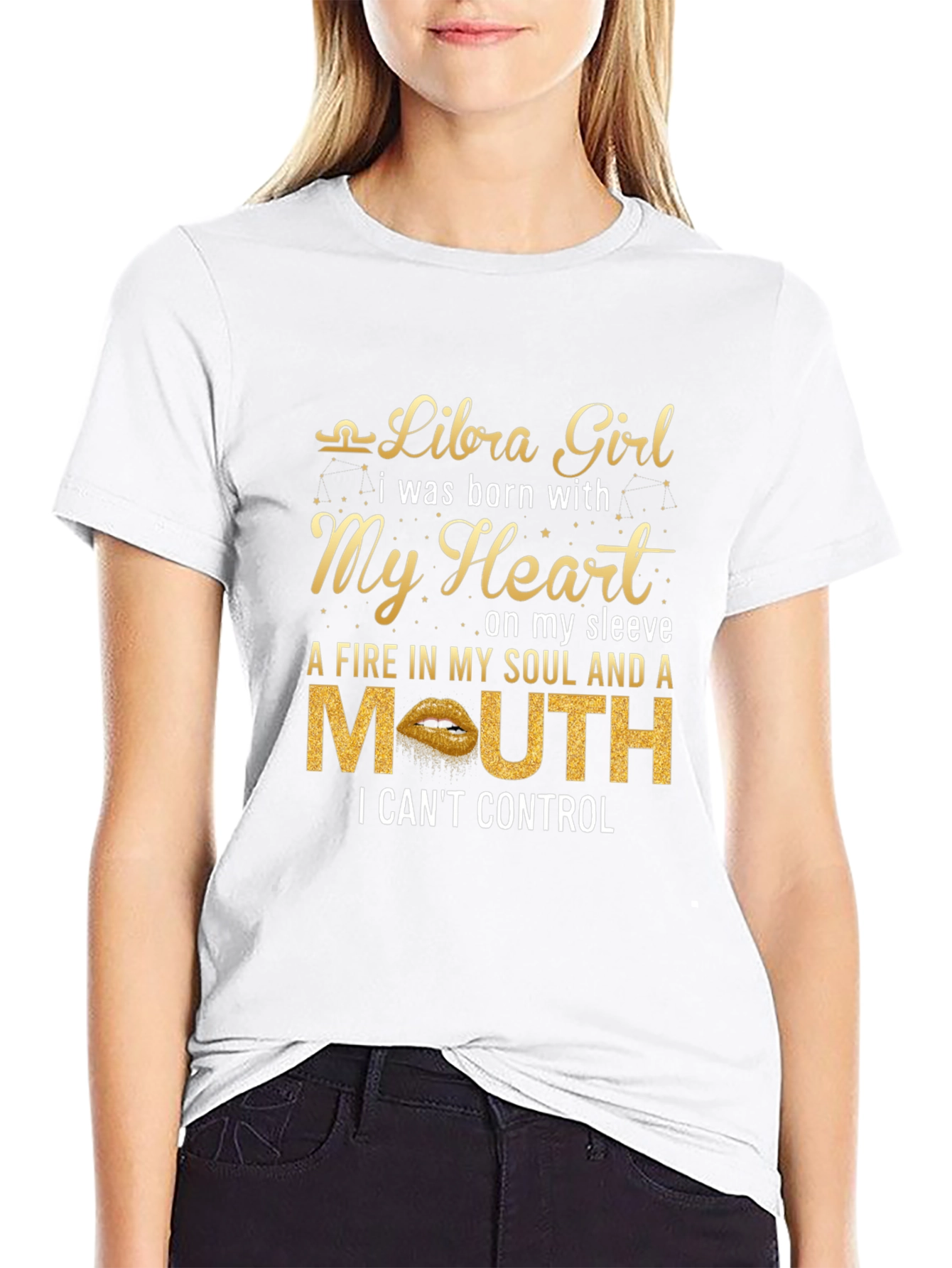 Libra Girl Graphic T-Shirt - Zodiac Birthday Gift