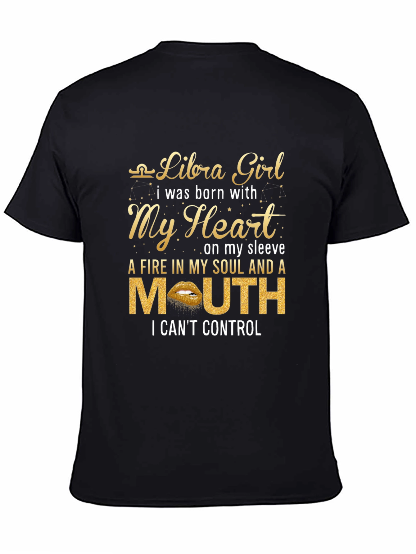 Libra Girl Graphic T-Shirt - Zodiac Birthday Gift
