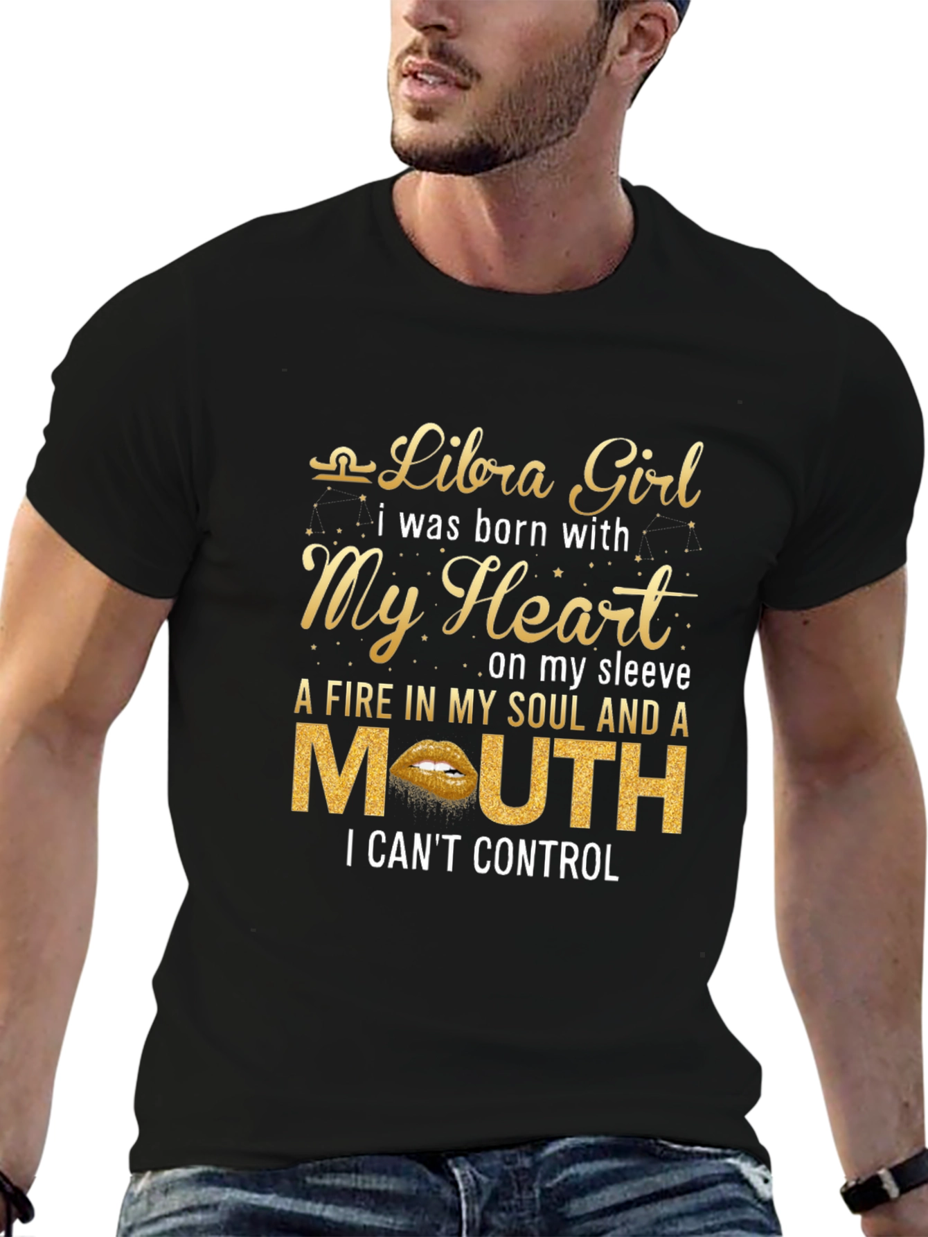 Libra Girl Graphic T-Shirt - Zodiac Birthday Gift