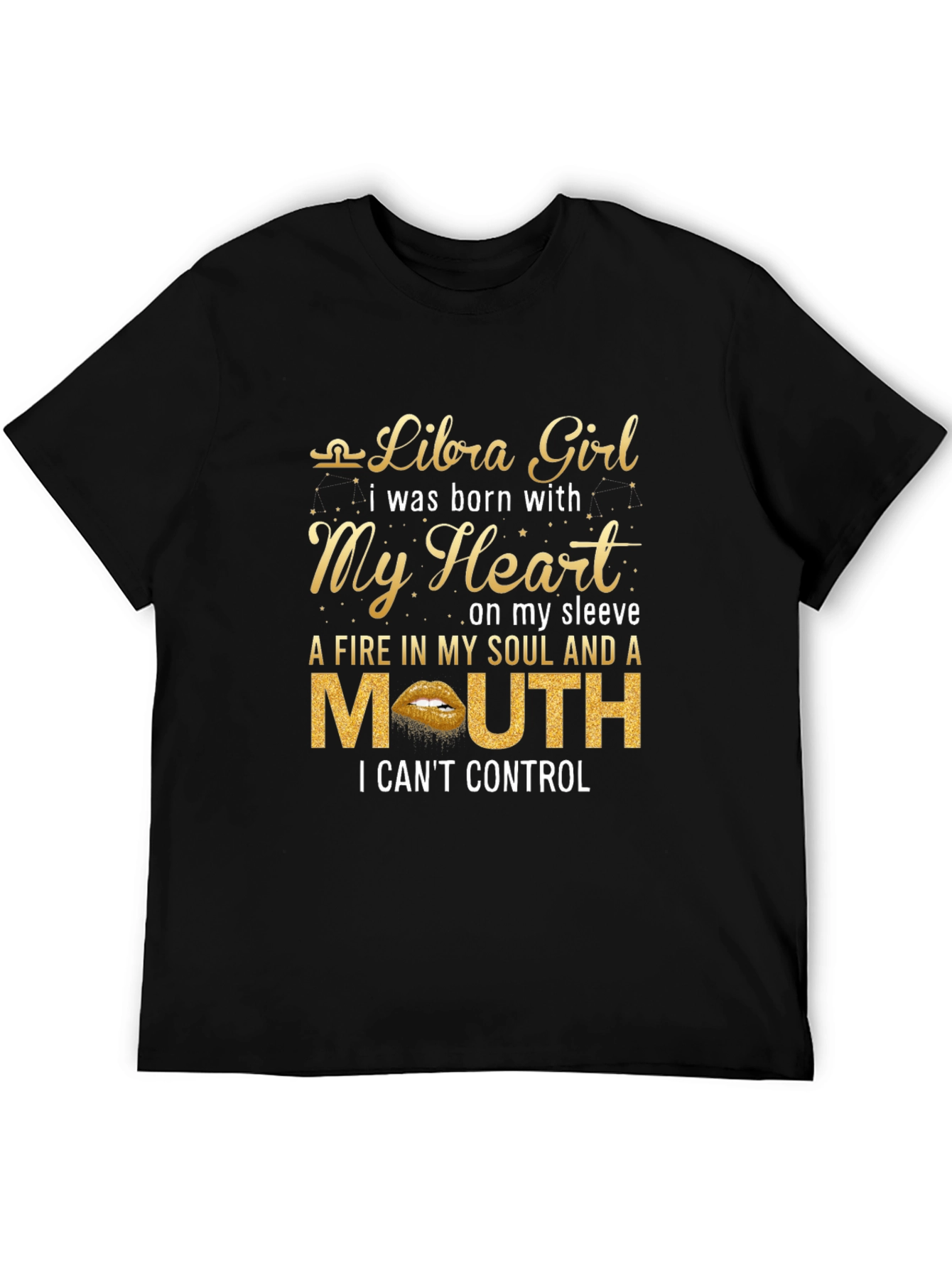 Libra Girl Graphic T-Shirt - Zodiac Birthday Gift