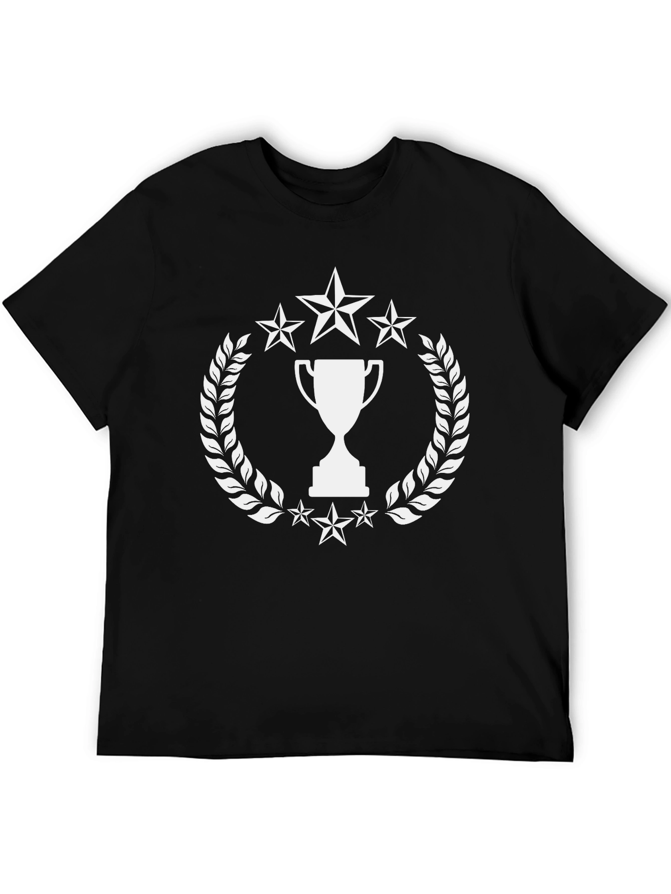Champion Trophy Star Wreath Black T-Shirt
