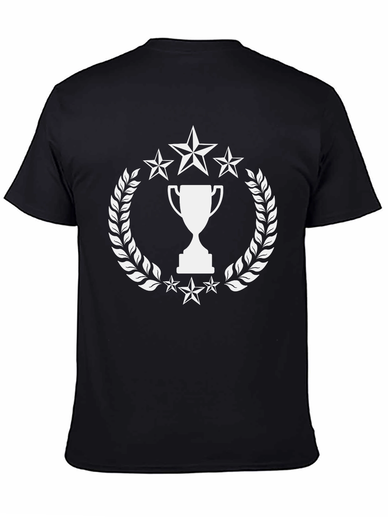 Champion Trophy Star Wreath Black T-Shirt