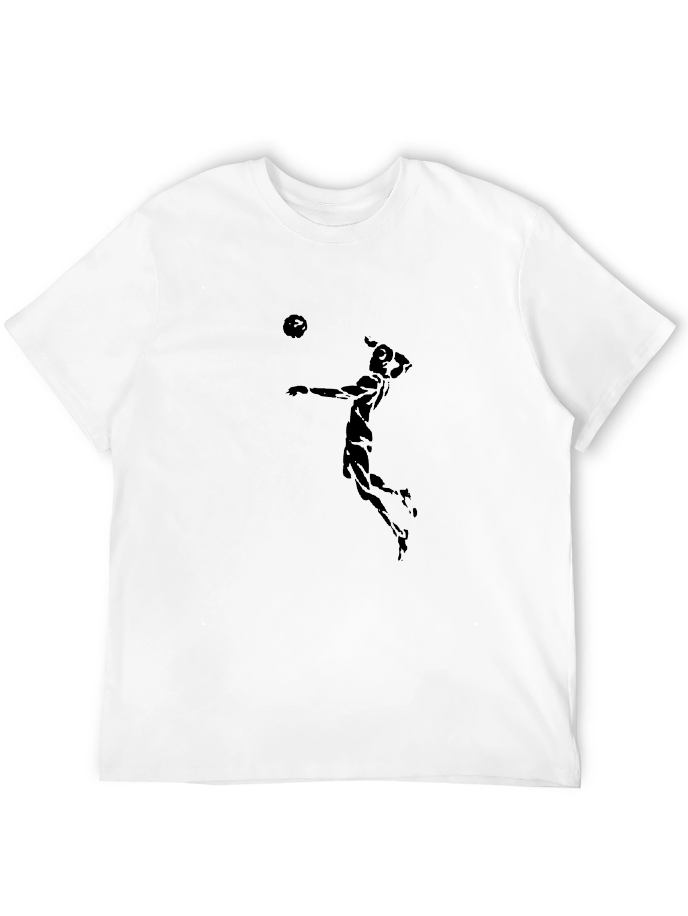 Volleyball Player Black Graphic Tee