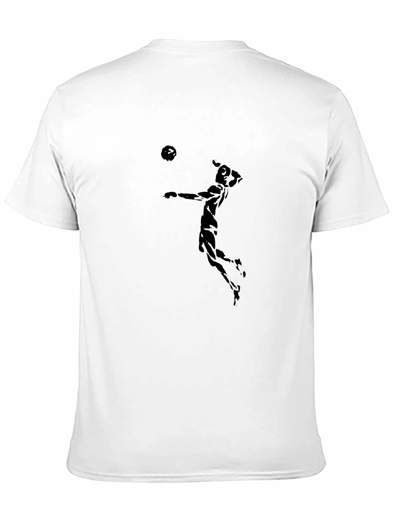 Volleyball Player Black Graphic Tee