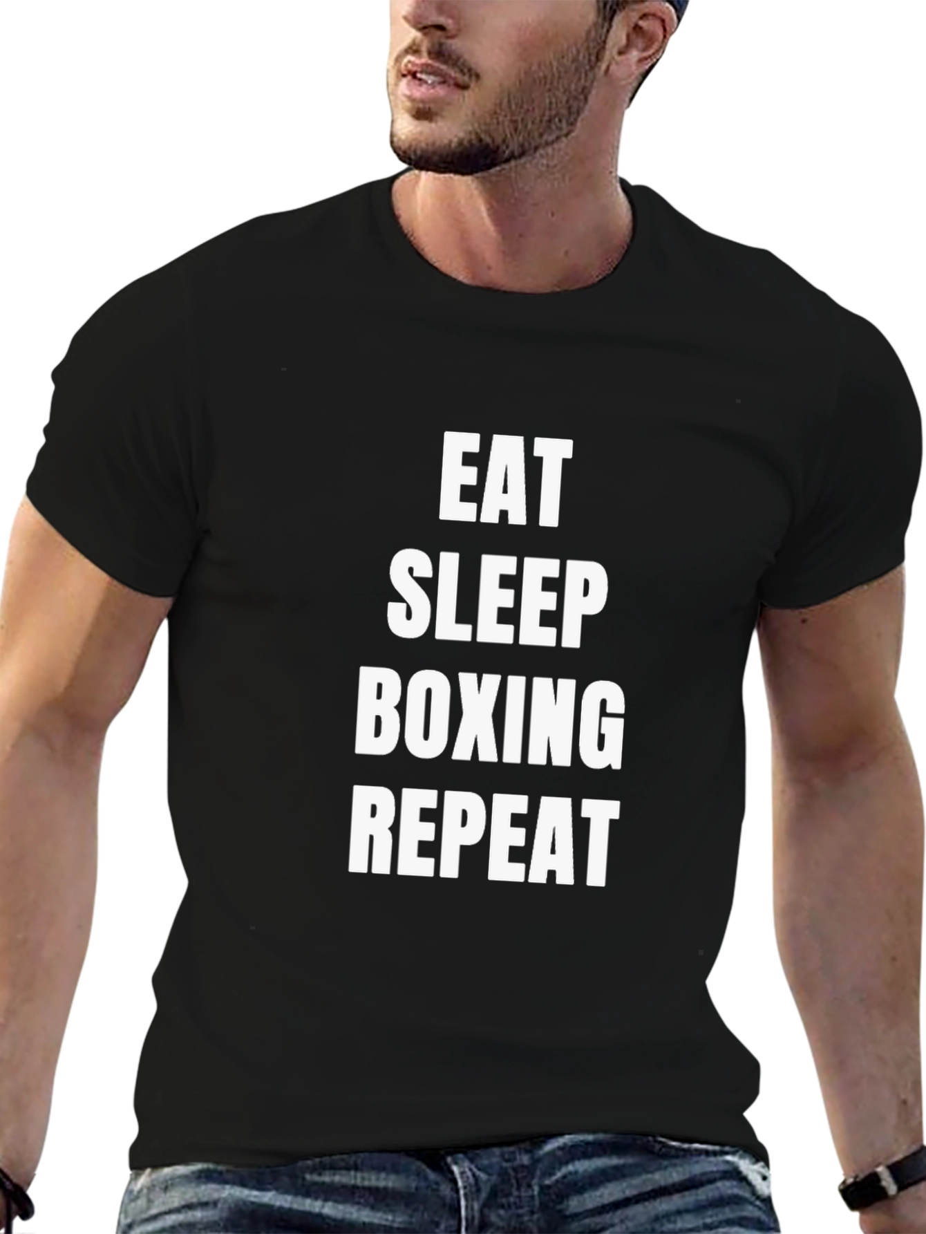 Eat Sleep Boxing Repeat Graphic Tee