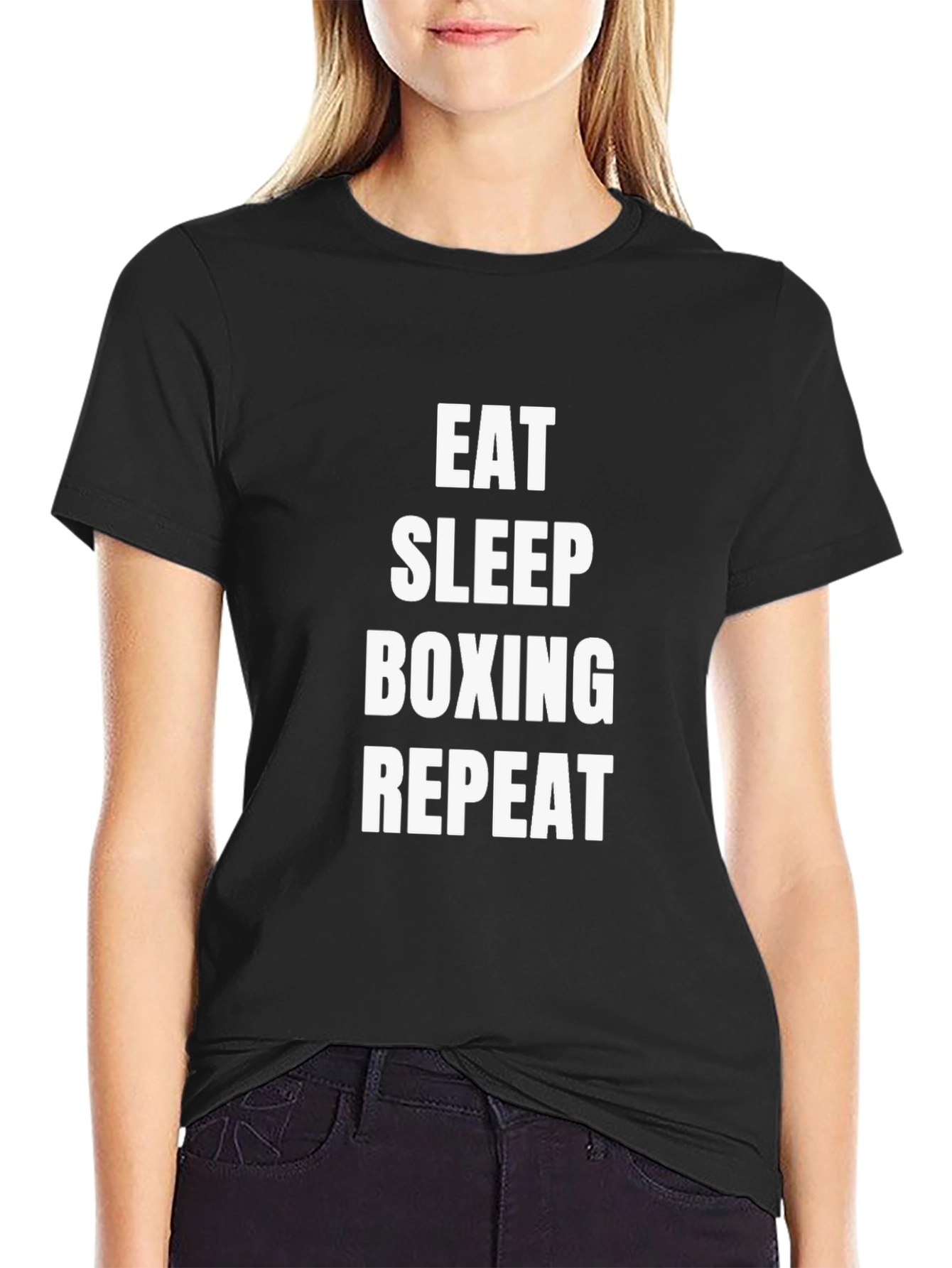 Eat Sleep Boxing Repeat Graphic Tee