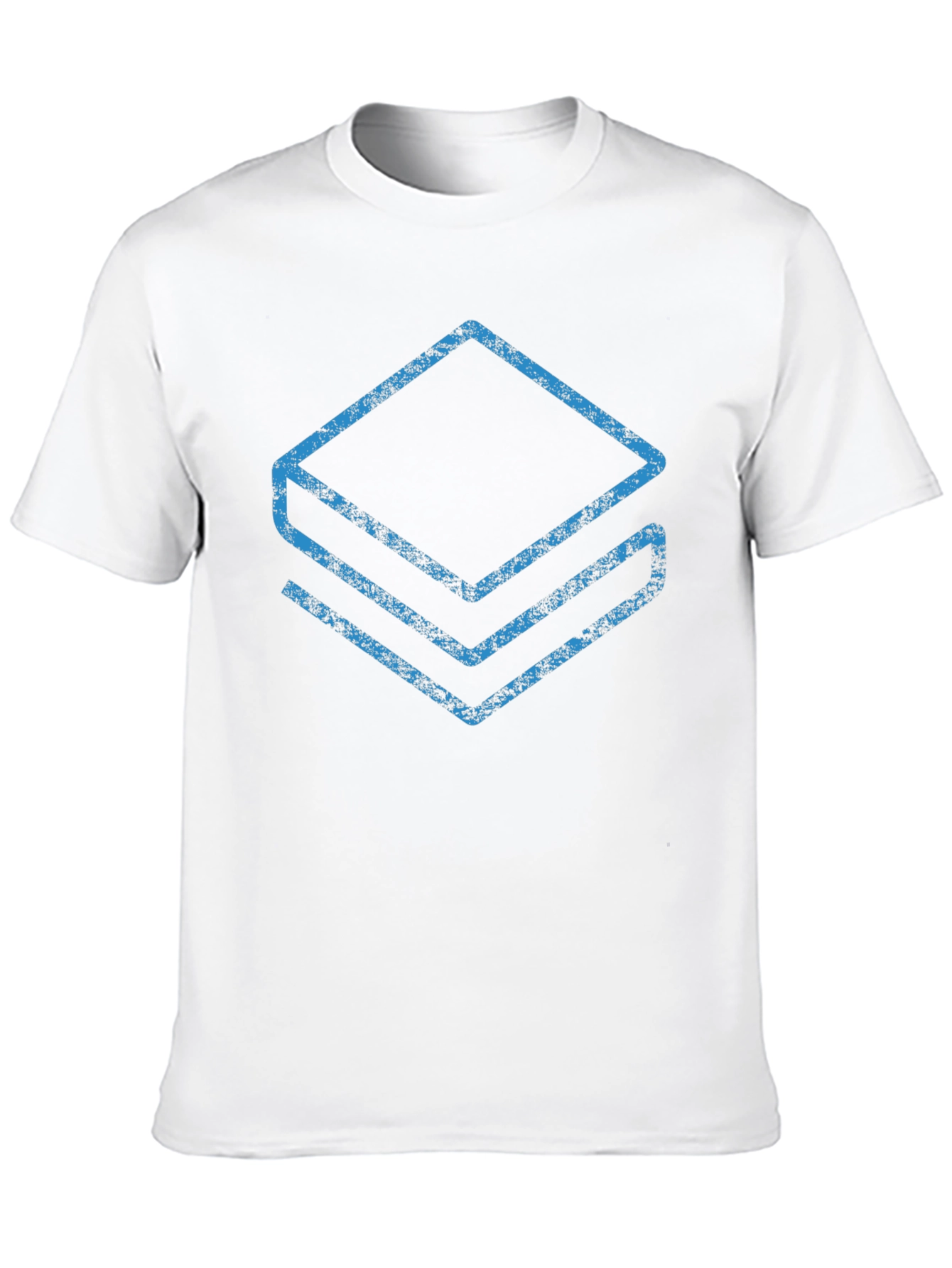 Geometric Layered Graphic Tee - Modern Black T-Shirt