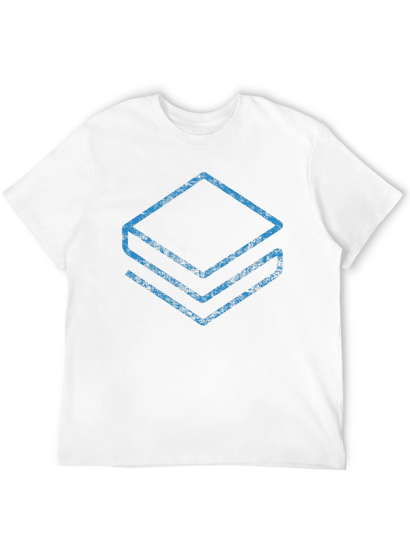 Geometric Layered Graphic Tee - Modern Black T-Shirt