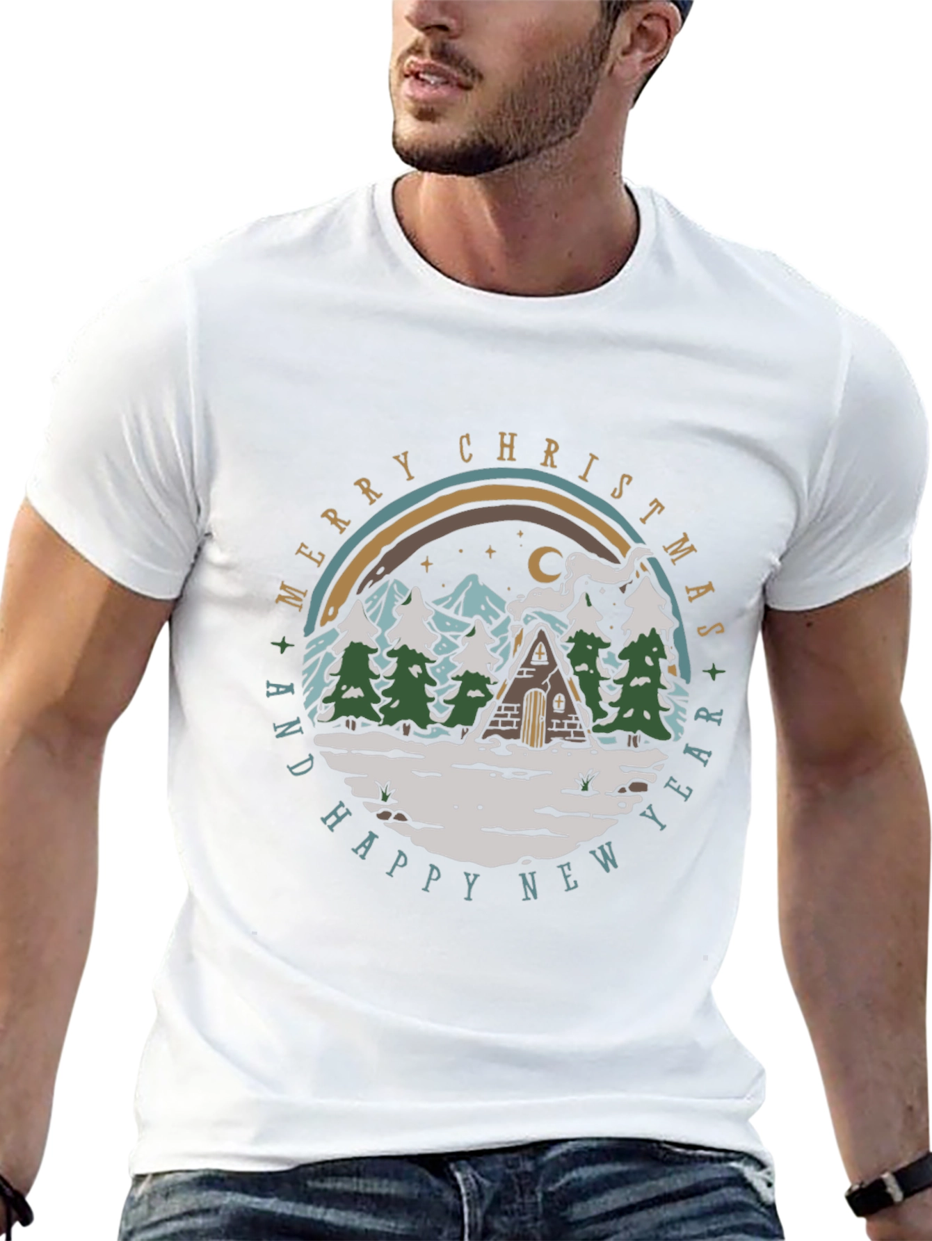 Merry Christmas & Happy New Year Graphic Tee