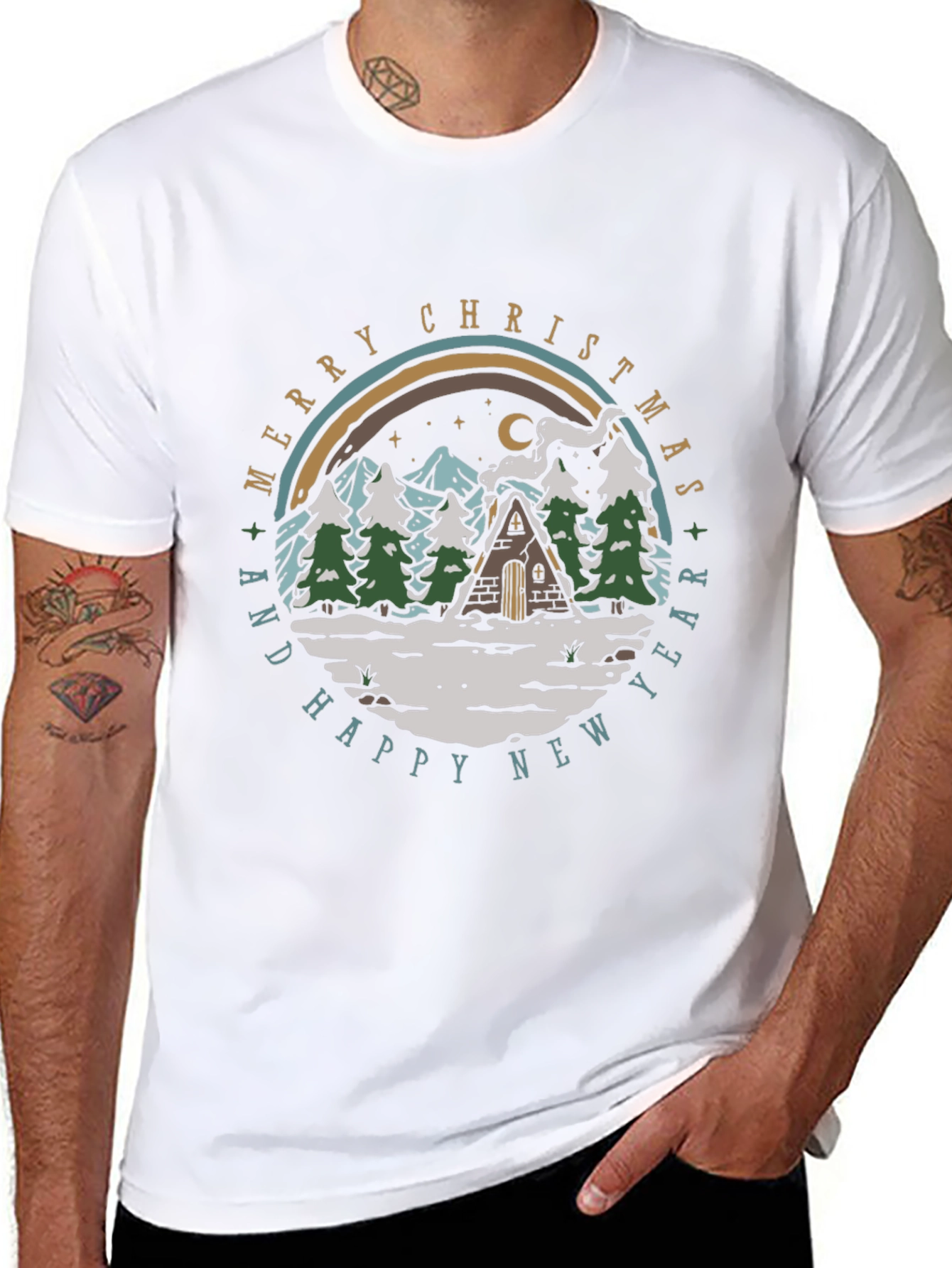 Merry Christmas & Happy New Year Graphic Tee