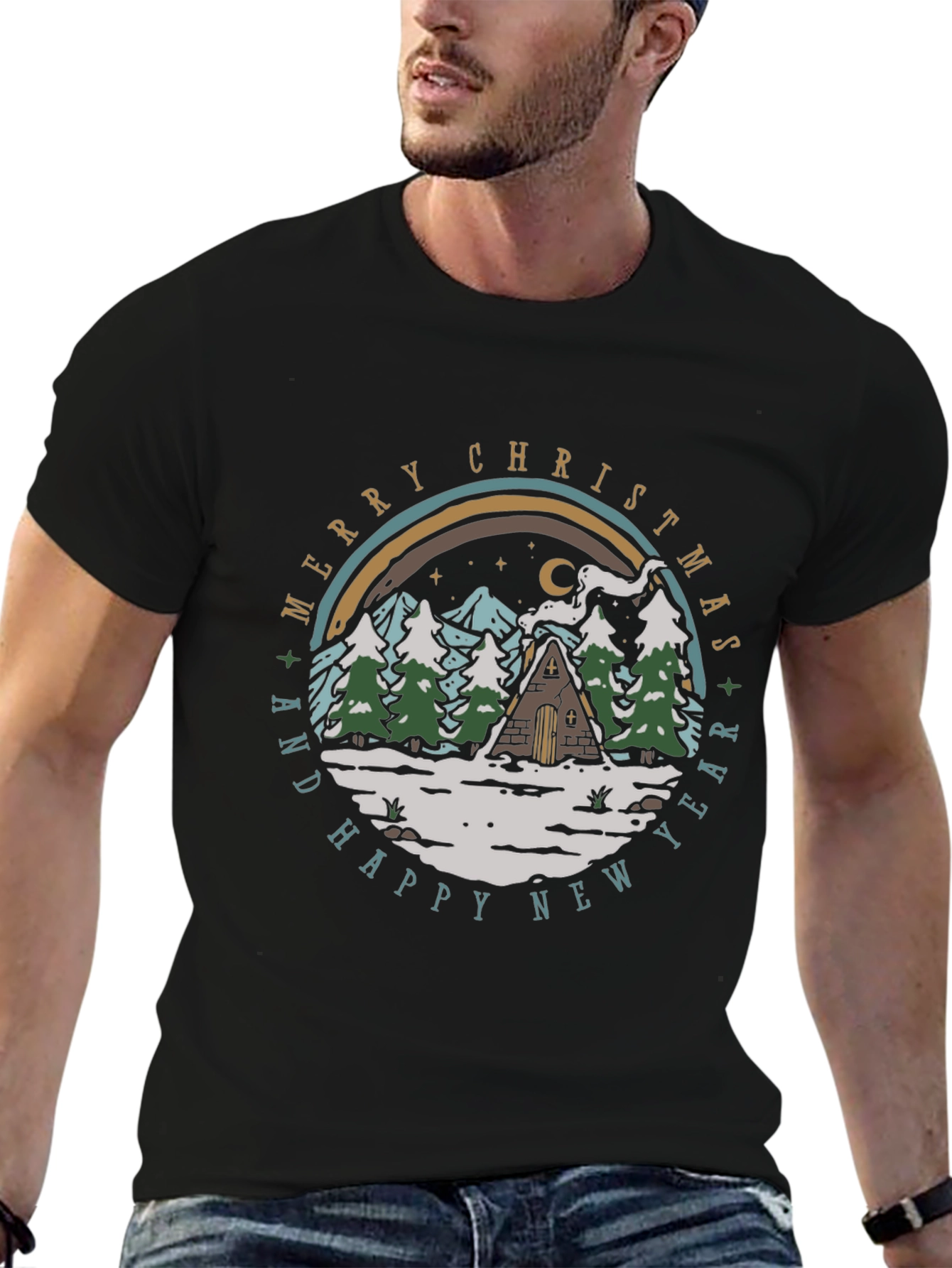 Merry Christmas & Happy New Year Graphic Tee