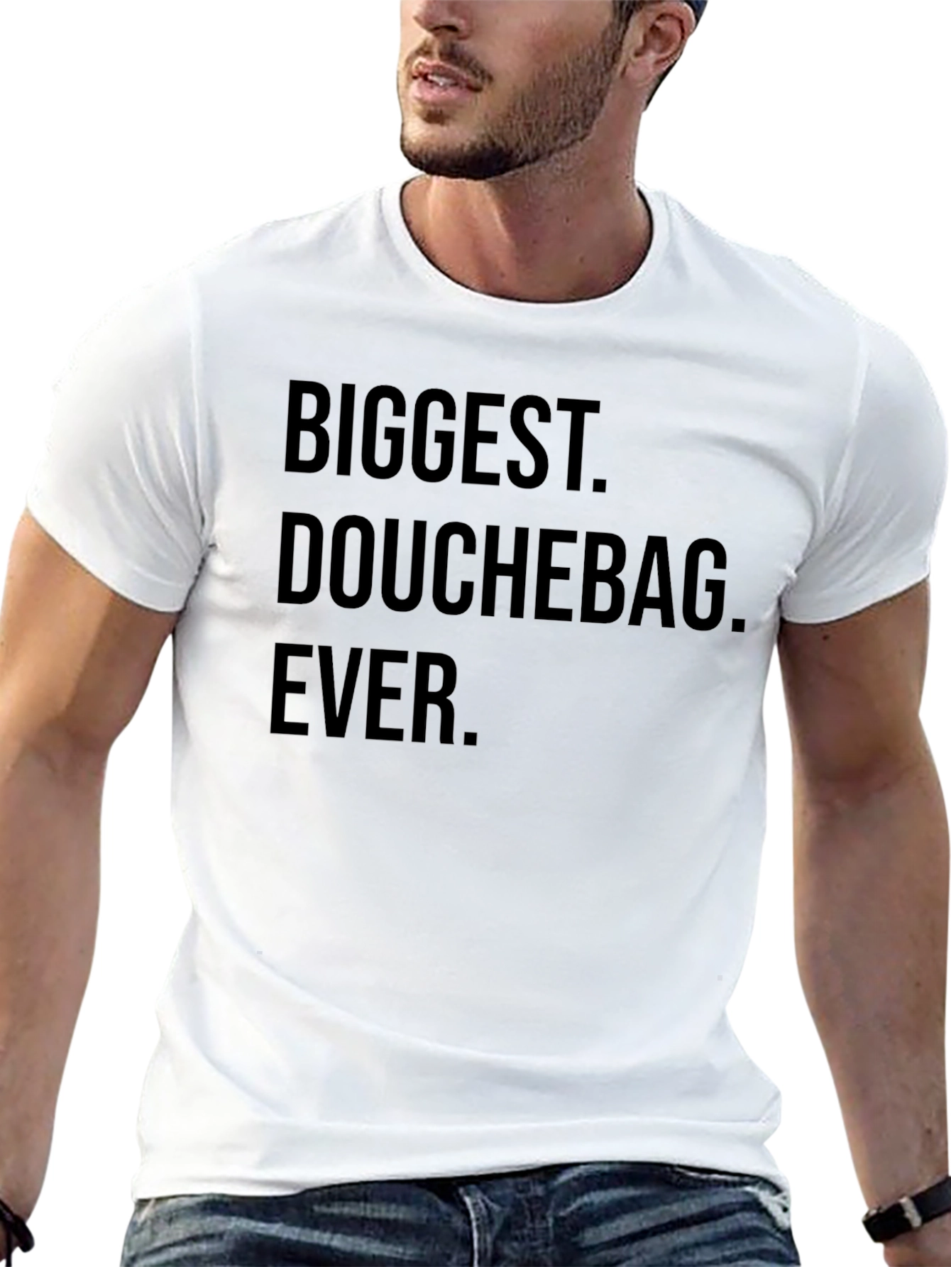 Biggest Douchebag Ever Black T-Shirt