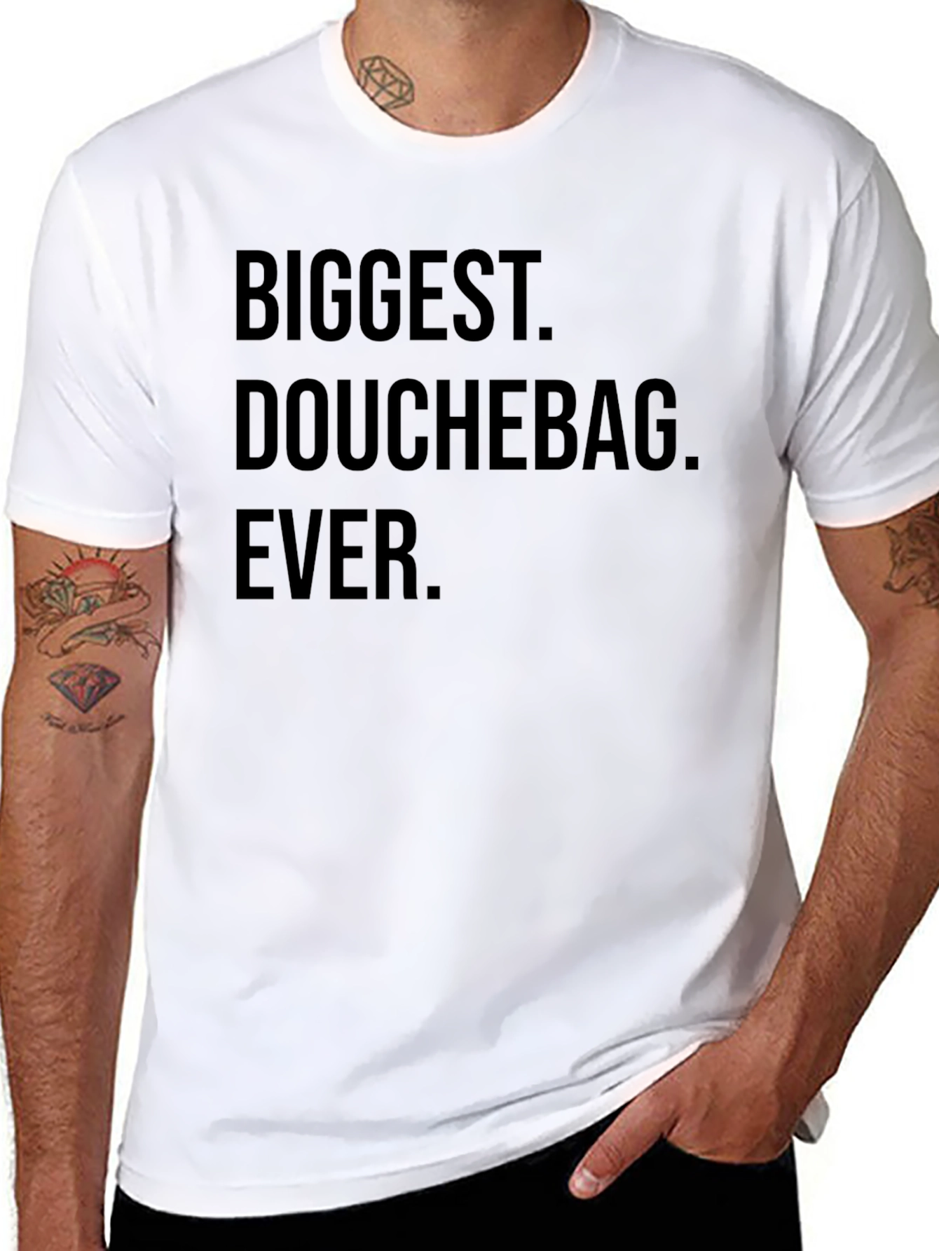 Biggest Douchebag Ever Black T-Shirt