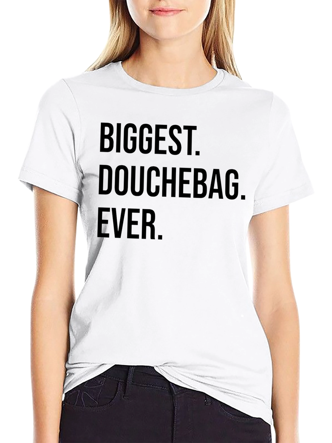 Biggest Douchebag Ever Black T-Shirt