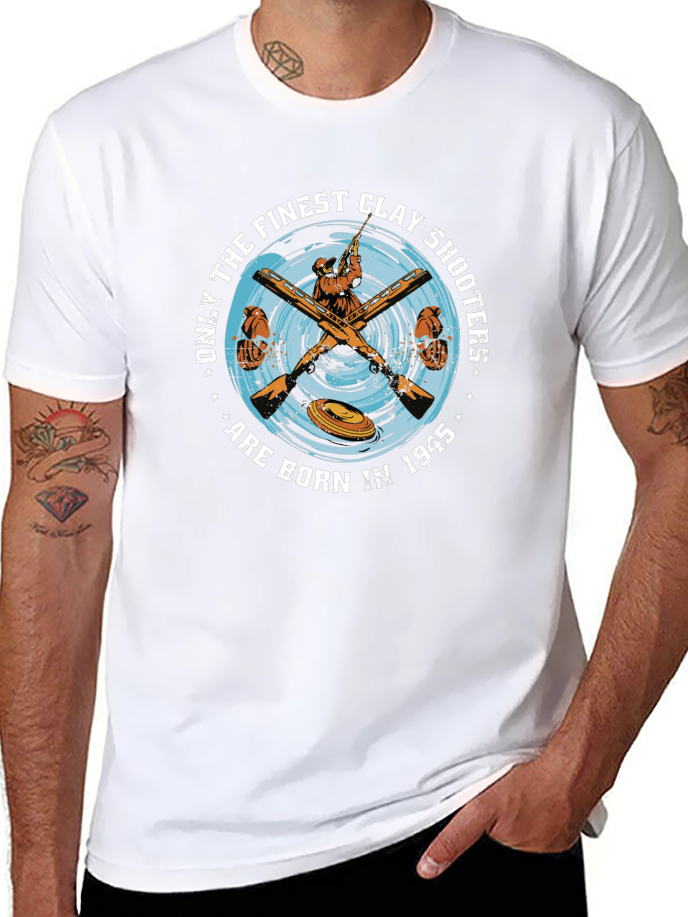 Finest Clay Shooters T-Shirt - Born in 1945