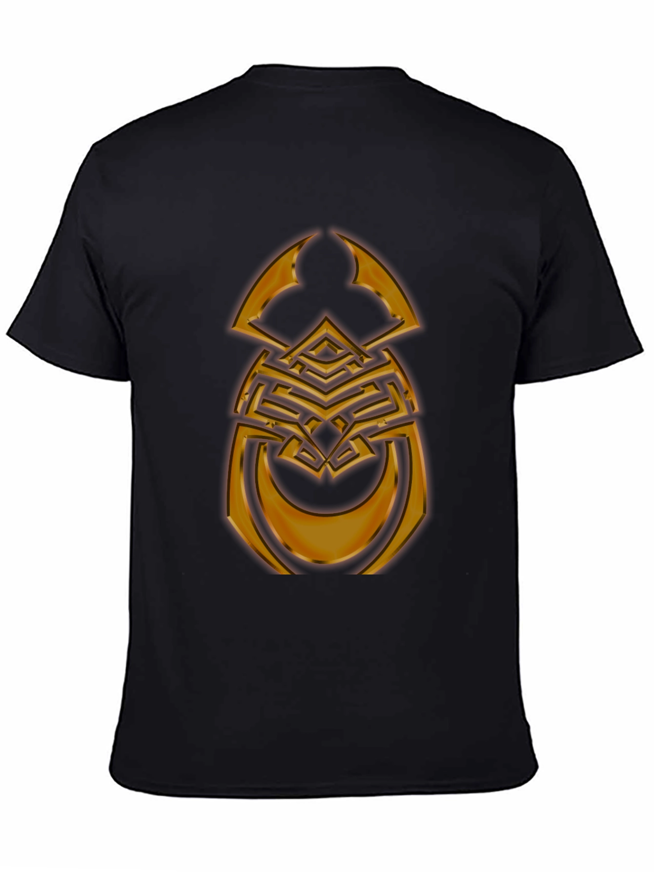 Maze Scarab T-Shirt - Gold Graphic Print